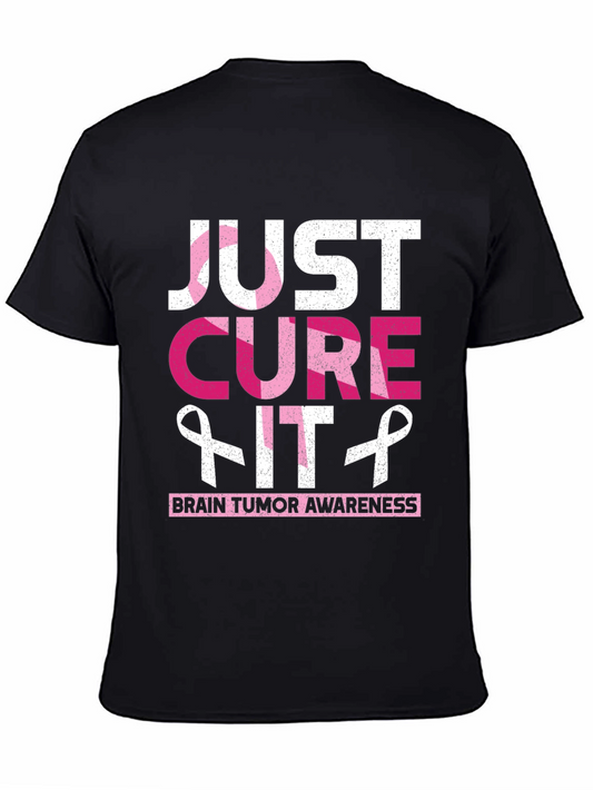 Brain Tumor Awareness T-Shirt - Just Cure It Ribbon