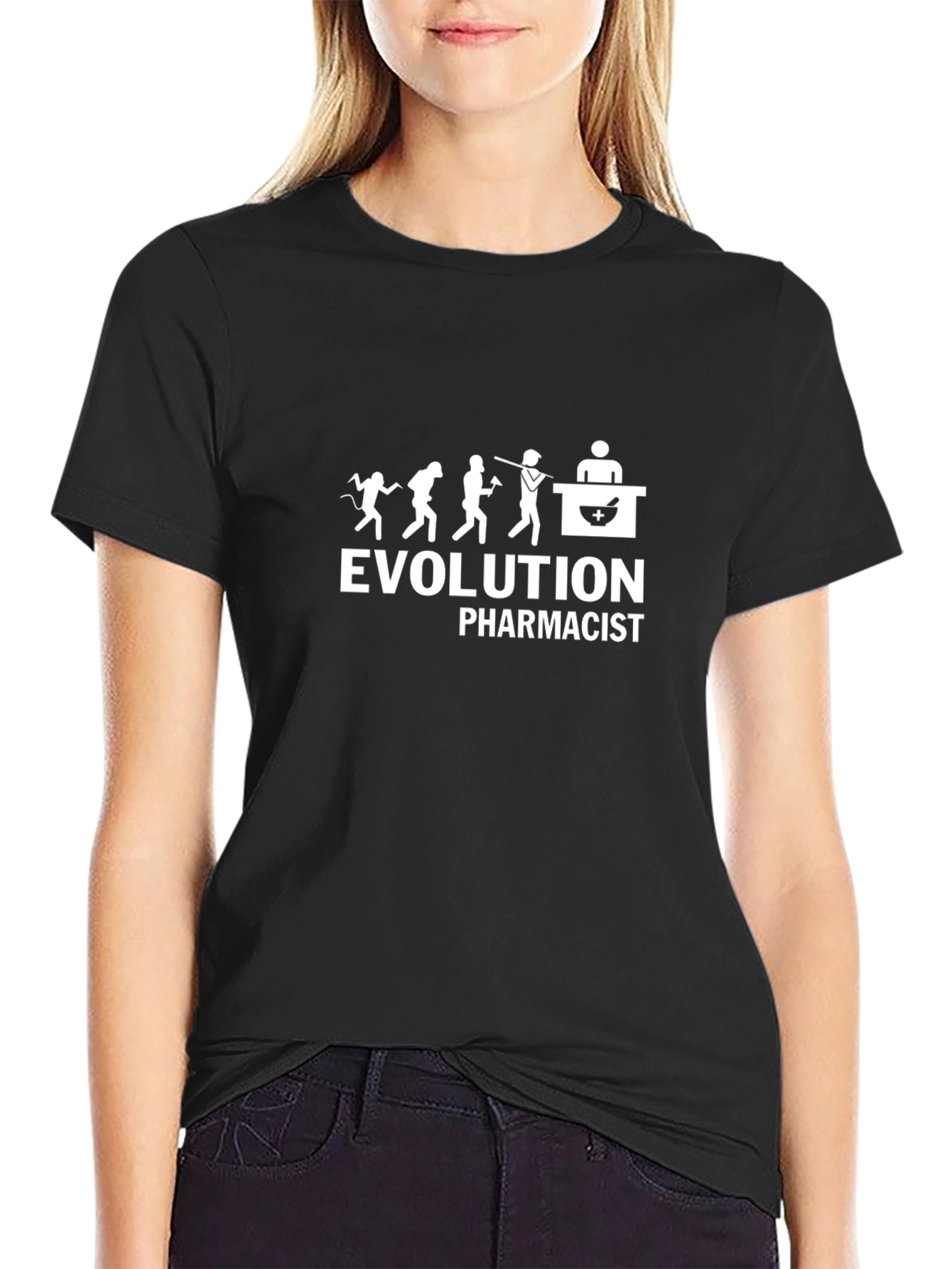 Evolution Pharmacist Black T-Shirt