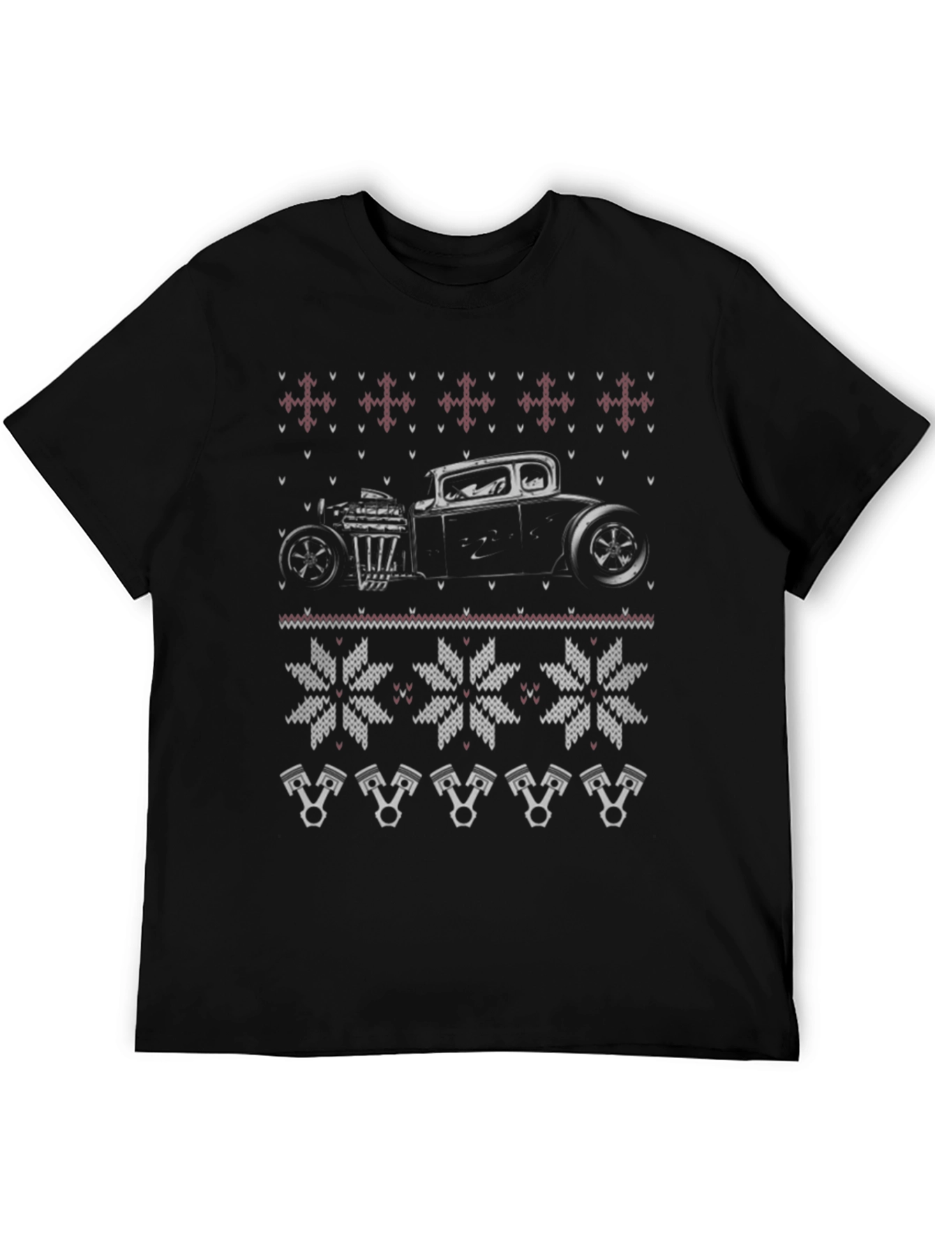 Hot Rod Christmas Sweater T-Shirt