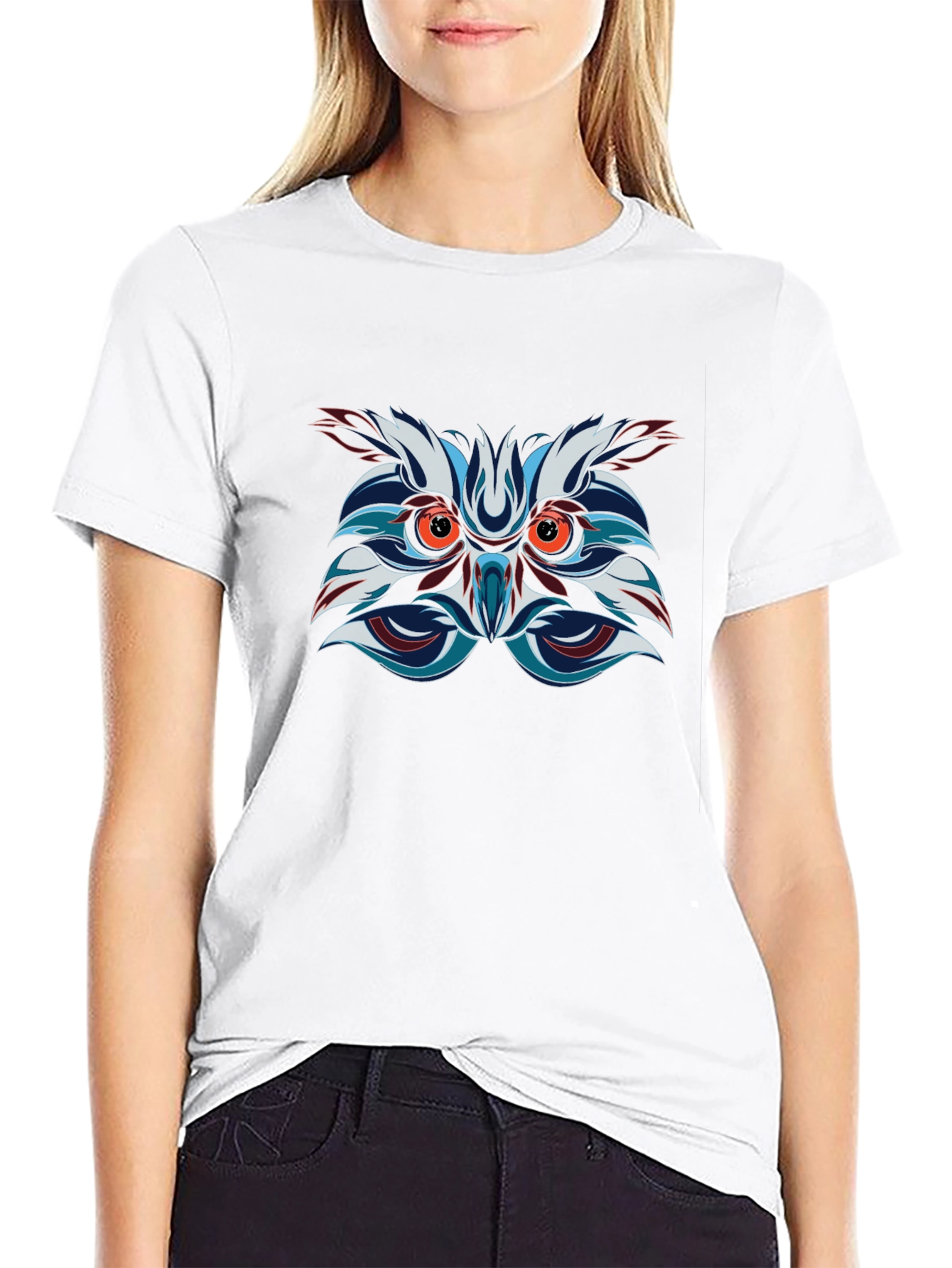 Owl Graphic Tee - Dark Cotton Blend