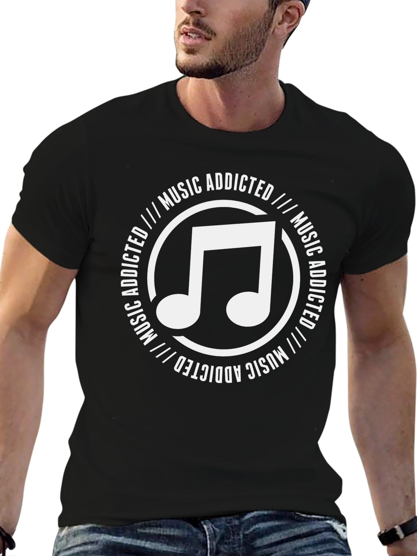 Music Addicted Graphic T-Shirt