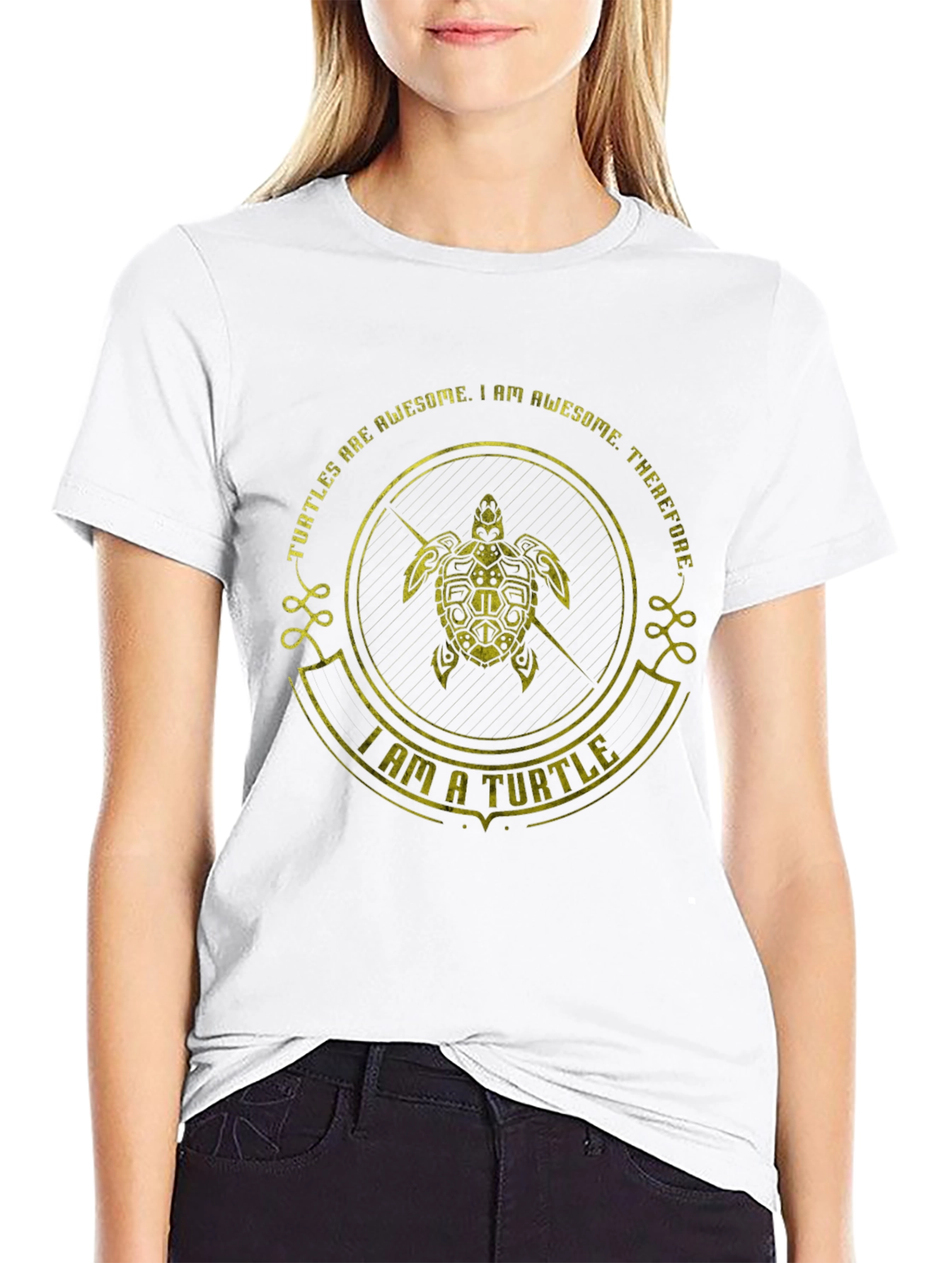 Awesome Turtle Graphic T-Shirt