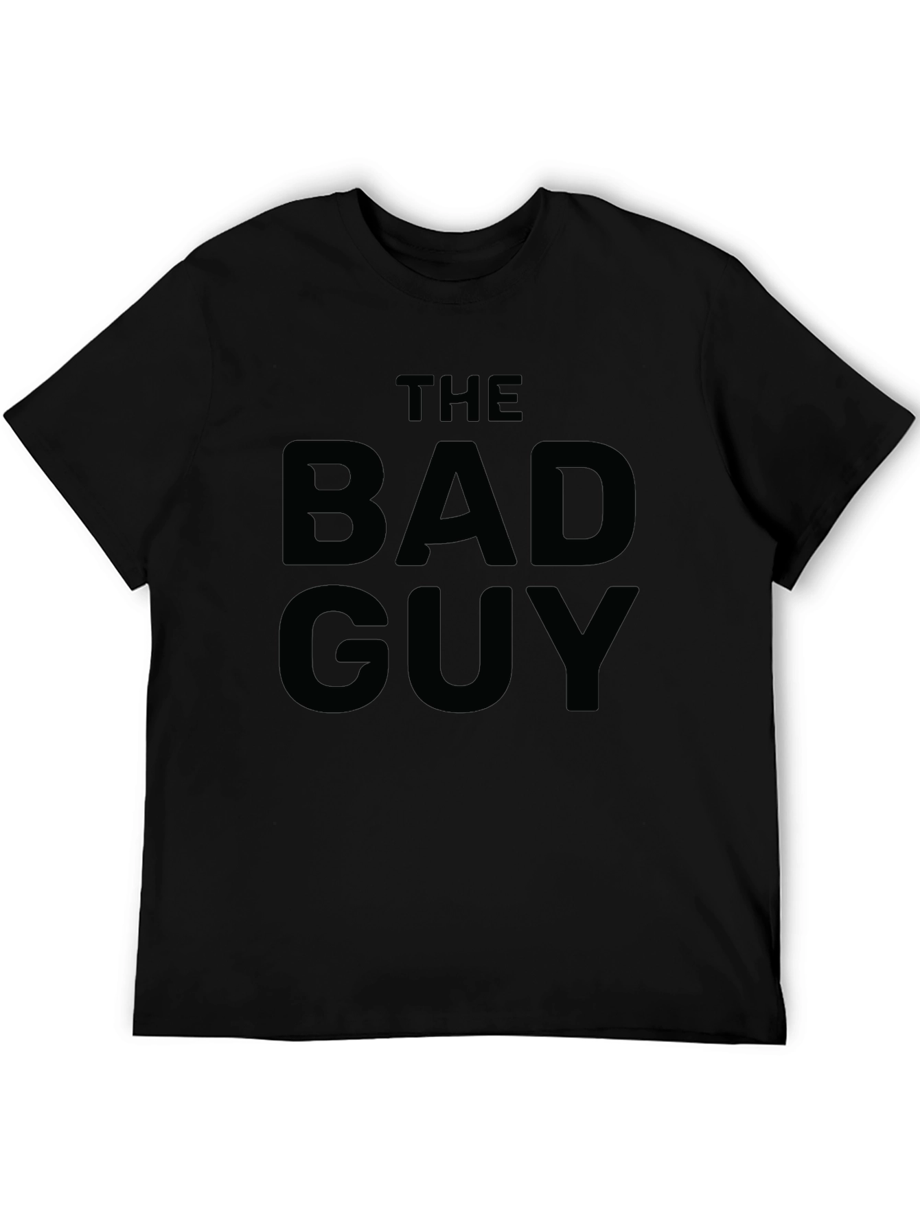 The Bad Guy Mens Black Graphic Tee