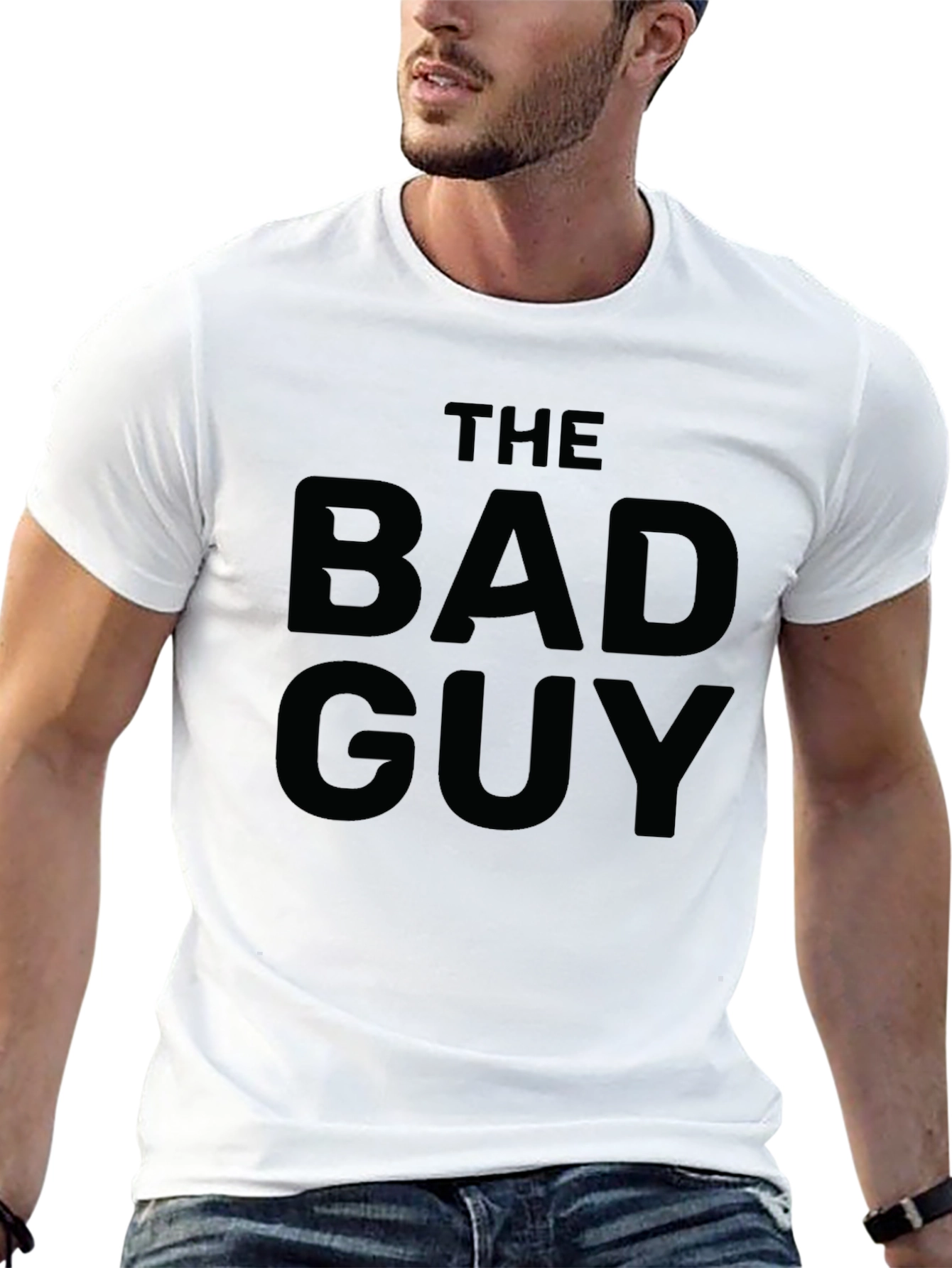 The Bad Guy Mens Black Graphic Tee
