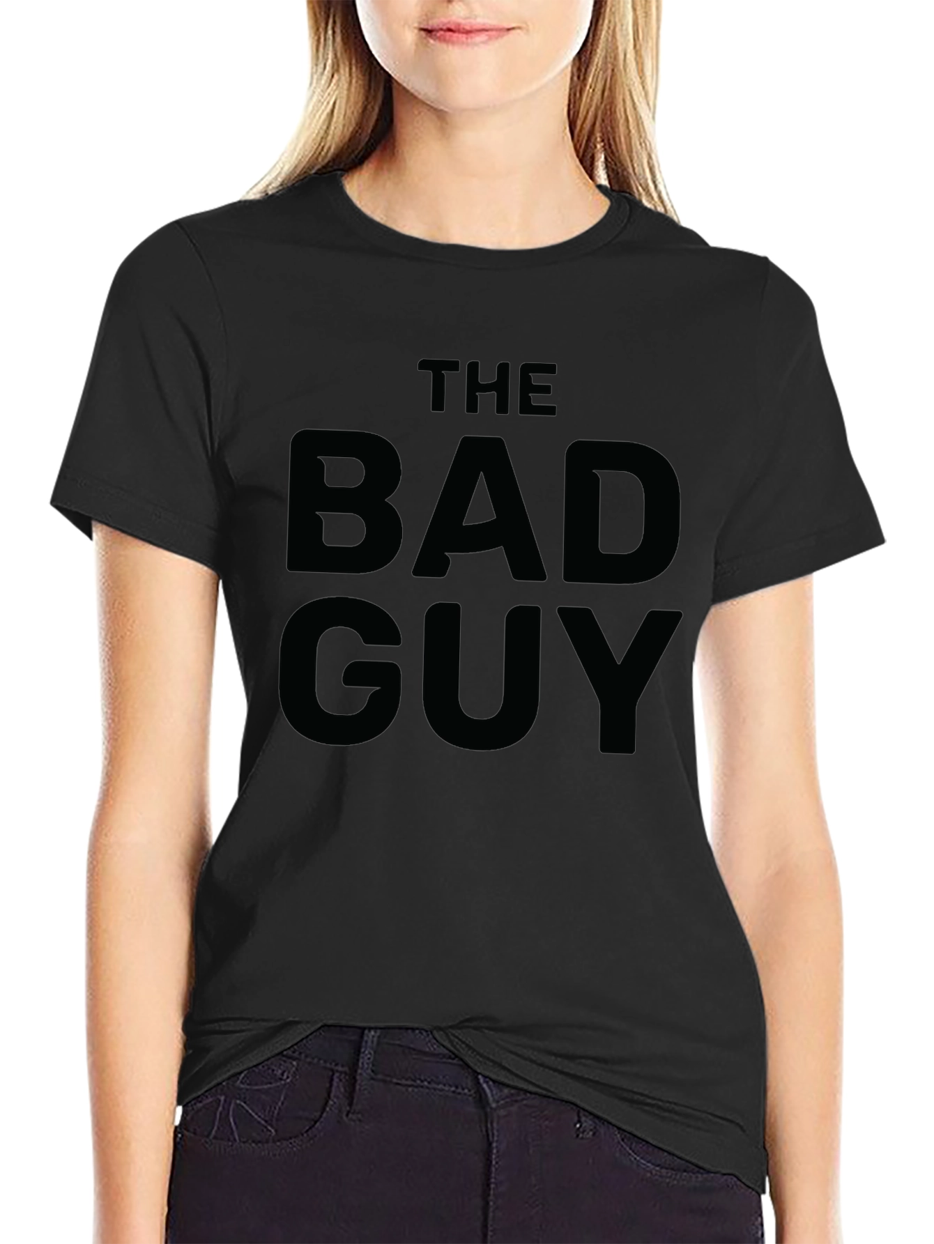 The Bad Guy Mens Black Graphic Tee