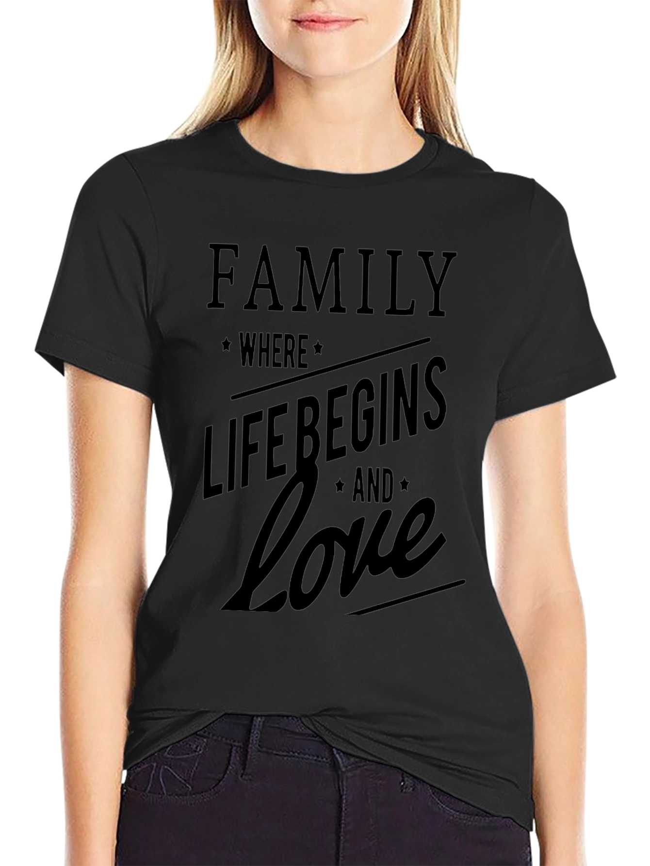 Family Love Begins T-Shirt