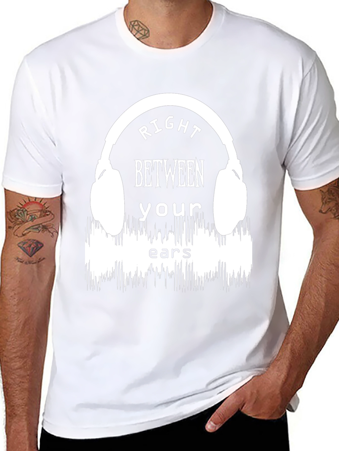 Right Between Your Ears Graphic T-Shirt
