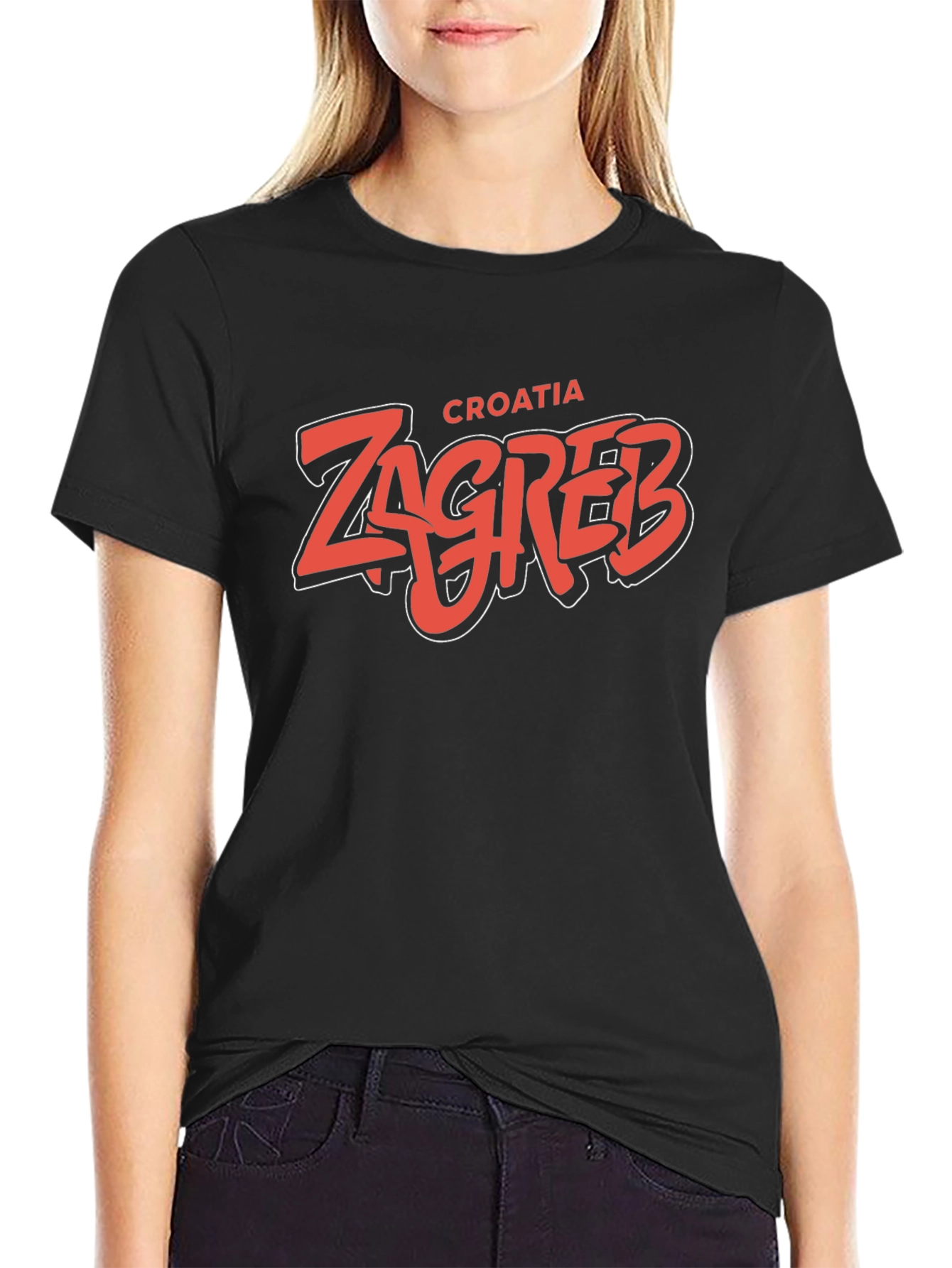 Zagreb Croatia Graphic Tee - Cool Tourist Souvenir T-Shirt