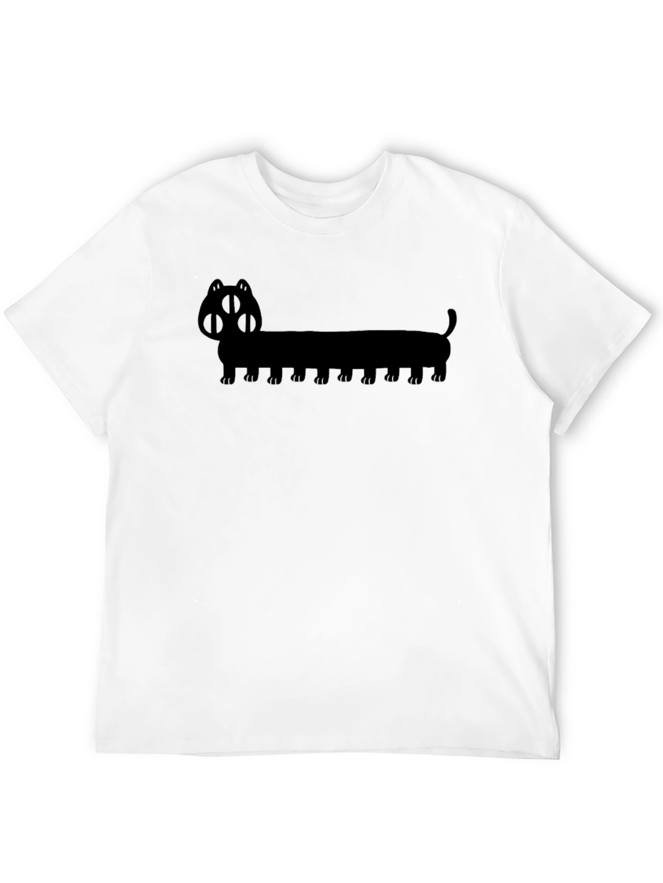 Long Dog Silhouette T-Shirt - Unique Graphic Tee
