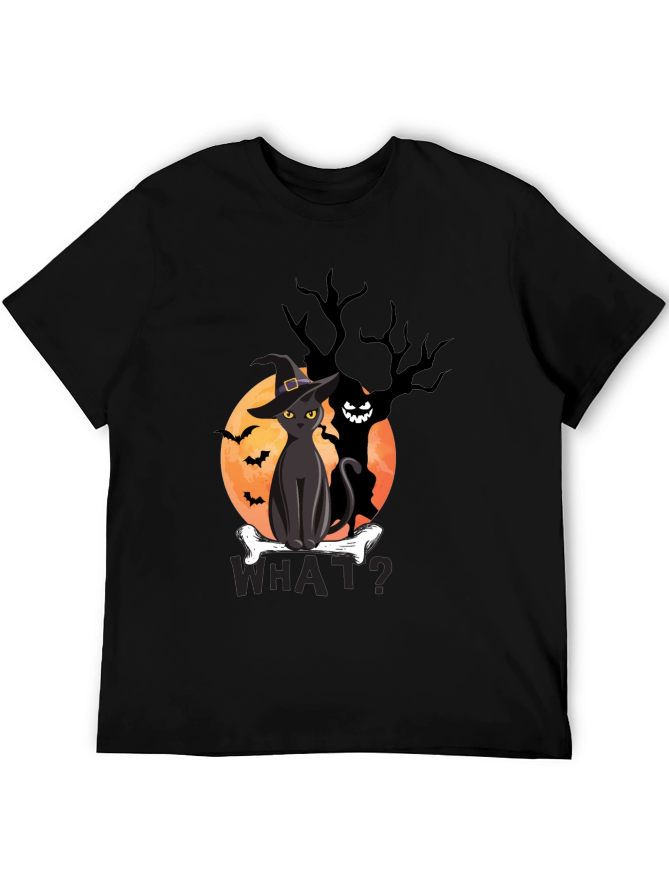 Halloween Cat T-Shirt - Spooky Graphic Tee