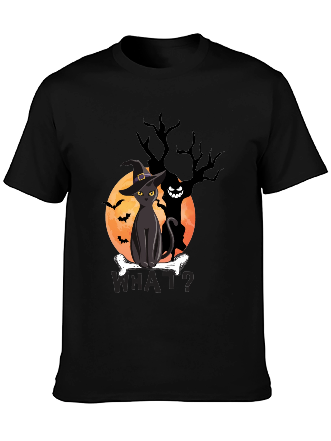 Halloween Cat T-Shirt - Spooky Graphic Tee