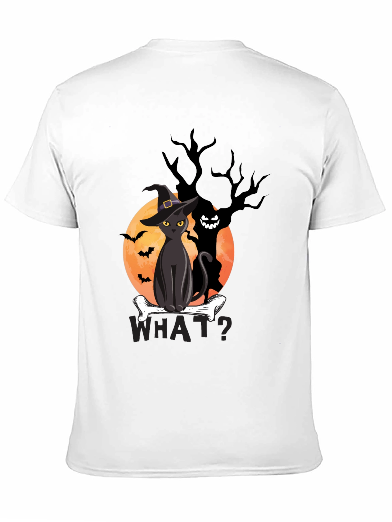 Halloween Cat T-Shirt - Spooky Graphic Tee