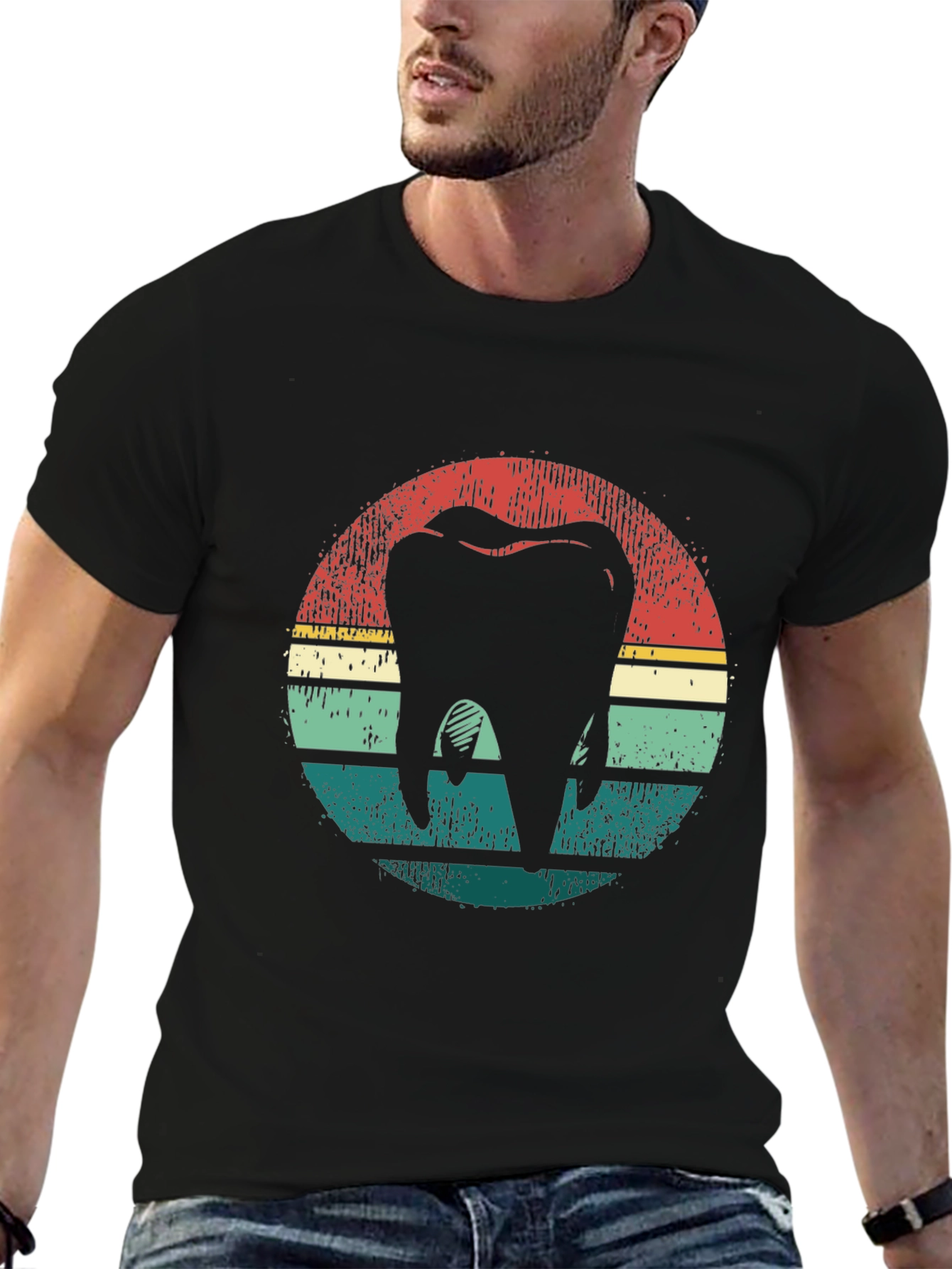 Retro Tooth Graphic Tee - Dentist Gift