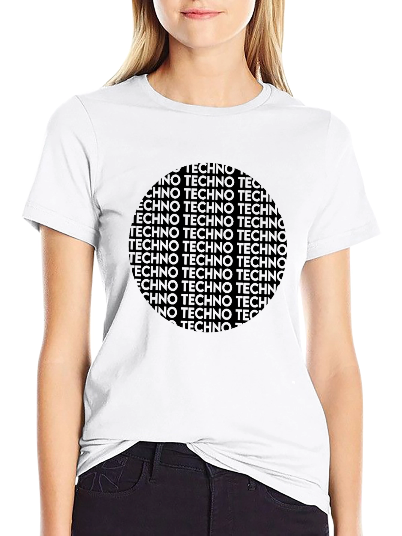 Techno Word Art Graphic T-Shirt