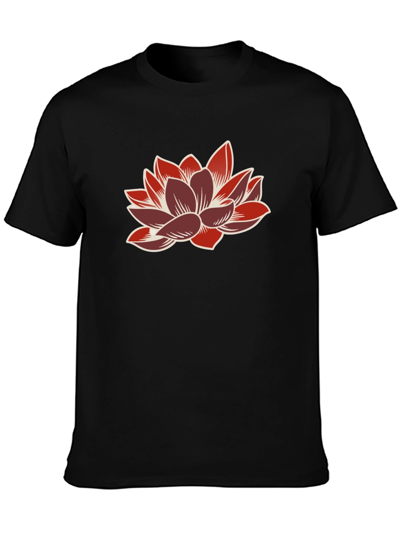 Lotus Flower Graphic Tee - Stylish Casual Wear