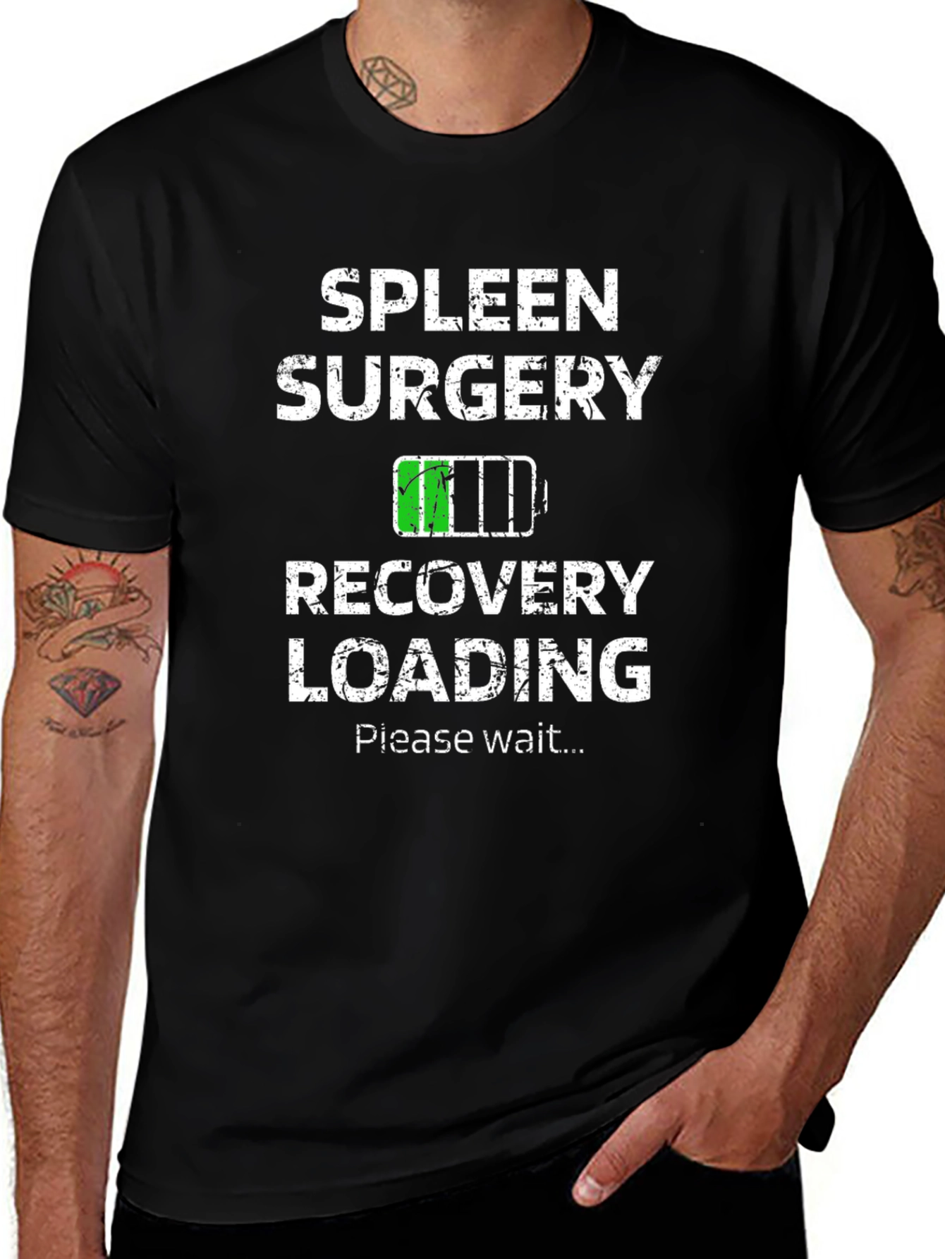 Spleen Surgery Recovery Loading T-Shirt