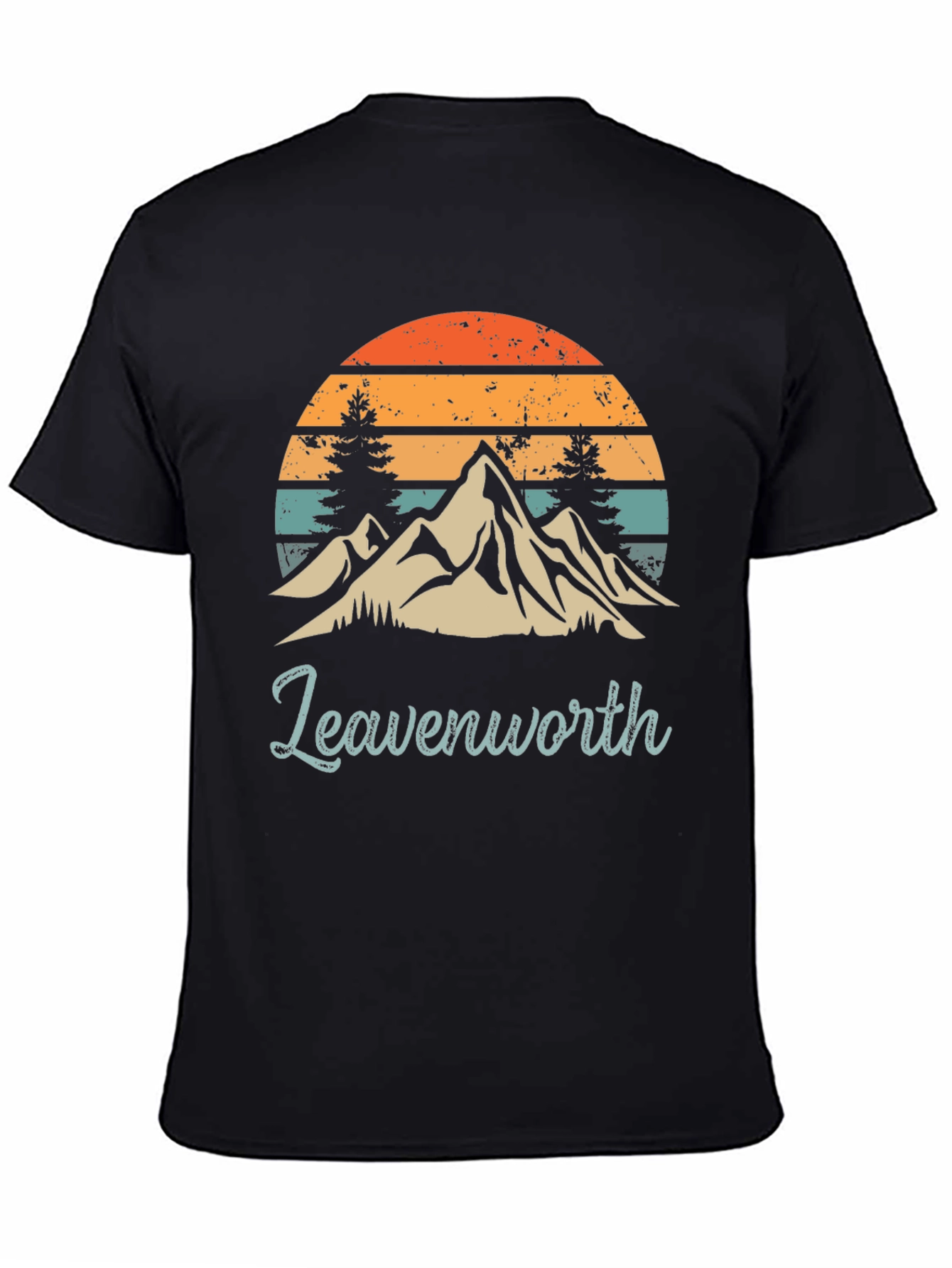 Leavenworth Mountain Sunset Graphic Tee