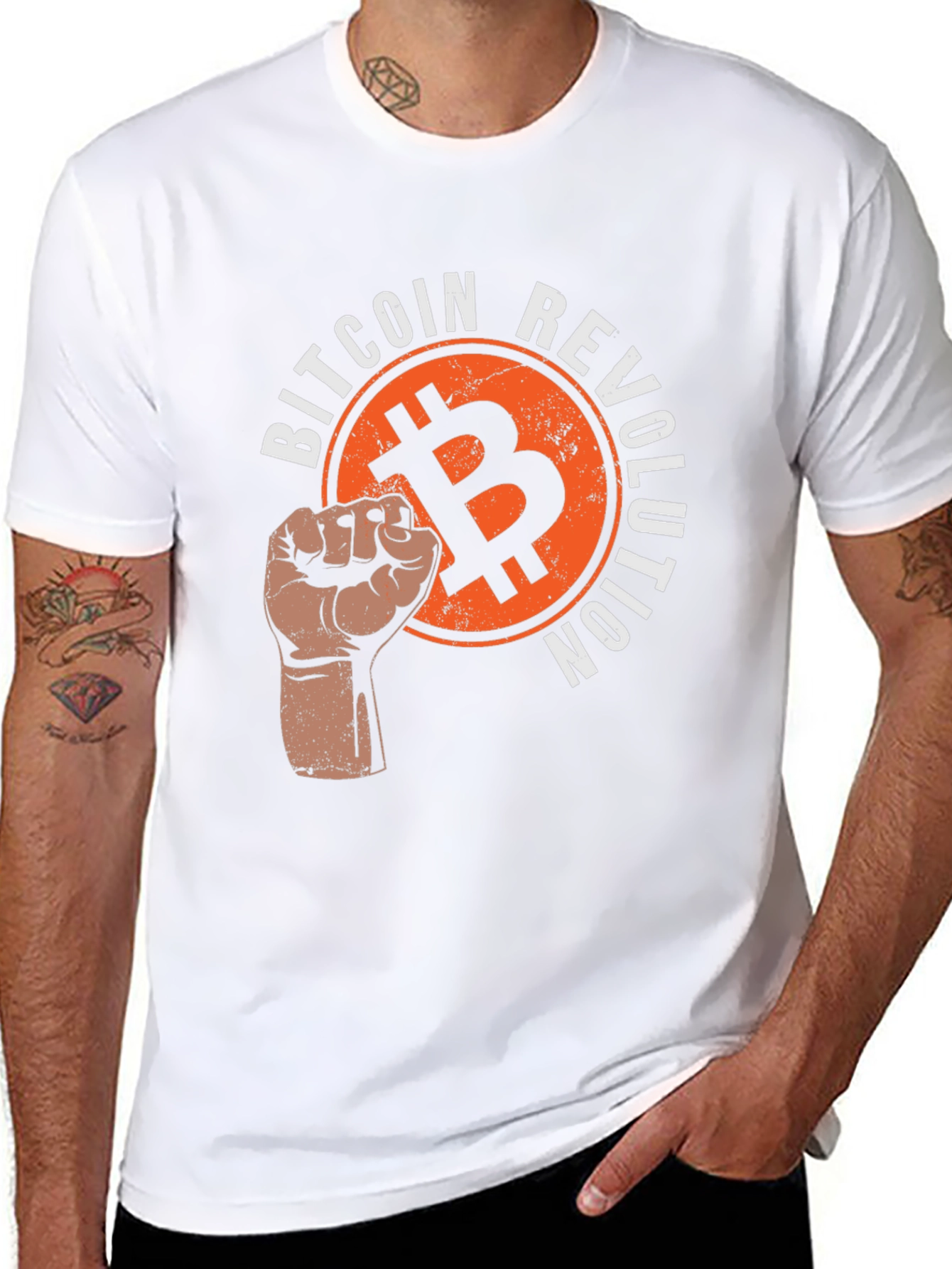 Bitcoin Revolution Graphic T-Shirt - Black