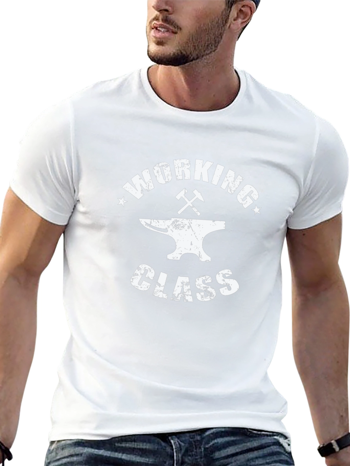 Working Class Black T-Shirt Anvil Graphic Tee