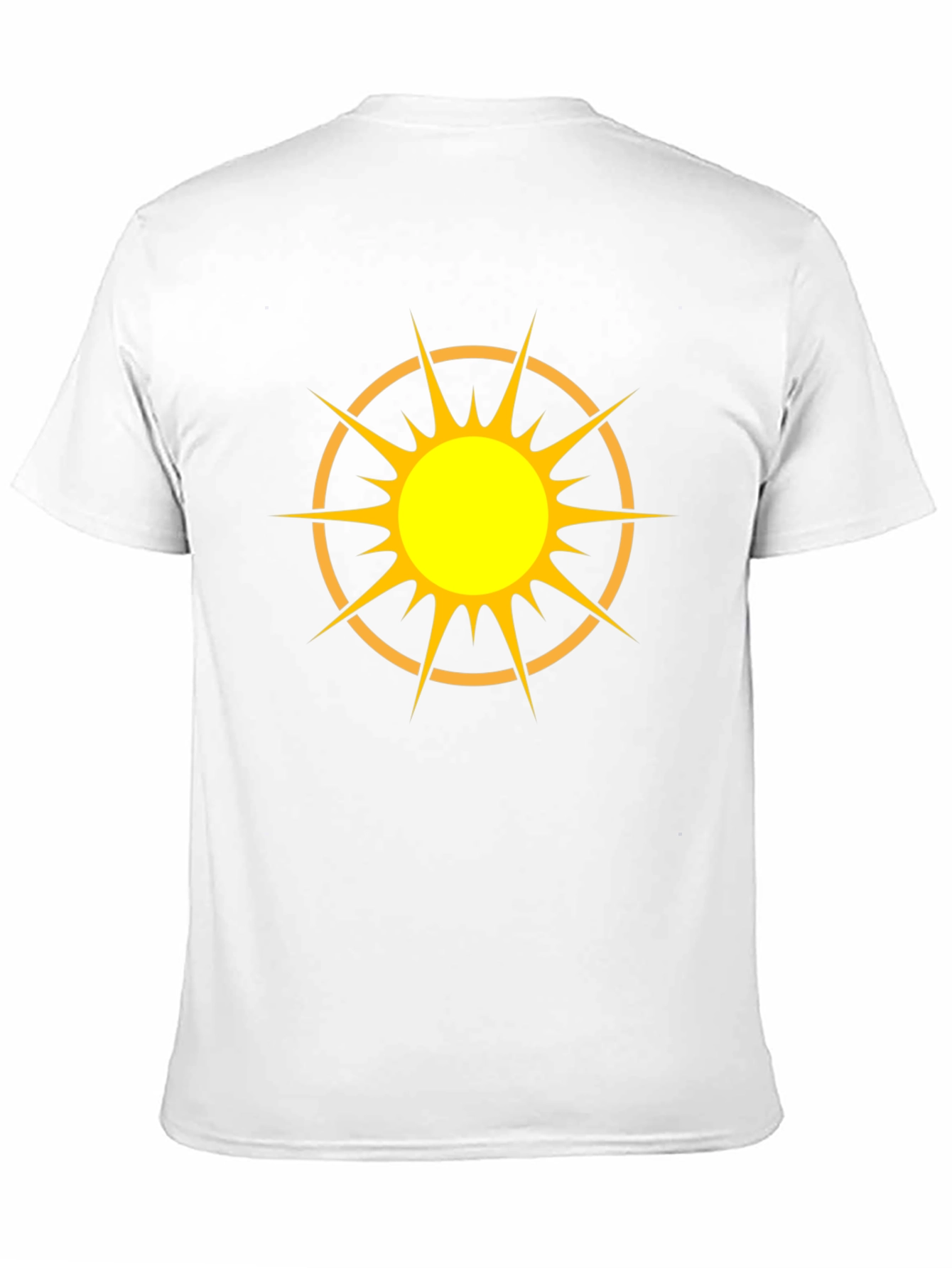 Radiant Sun Graphic Tee - Black Cotton Blend