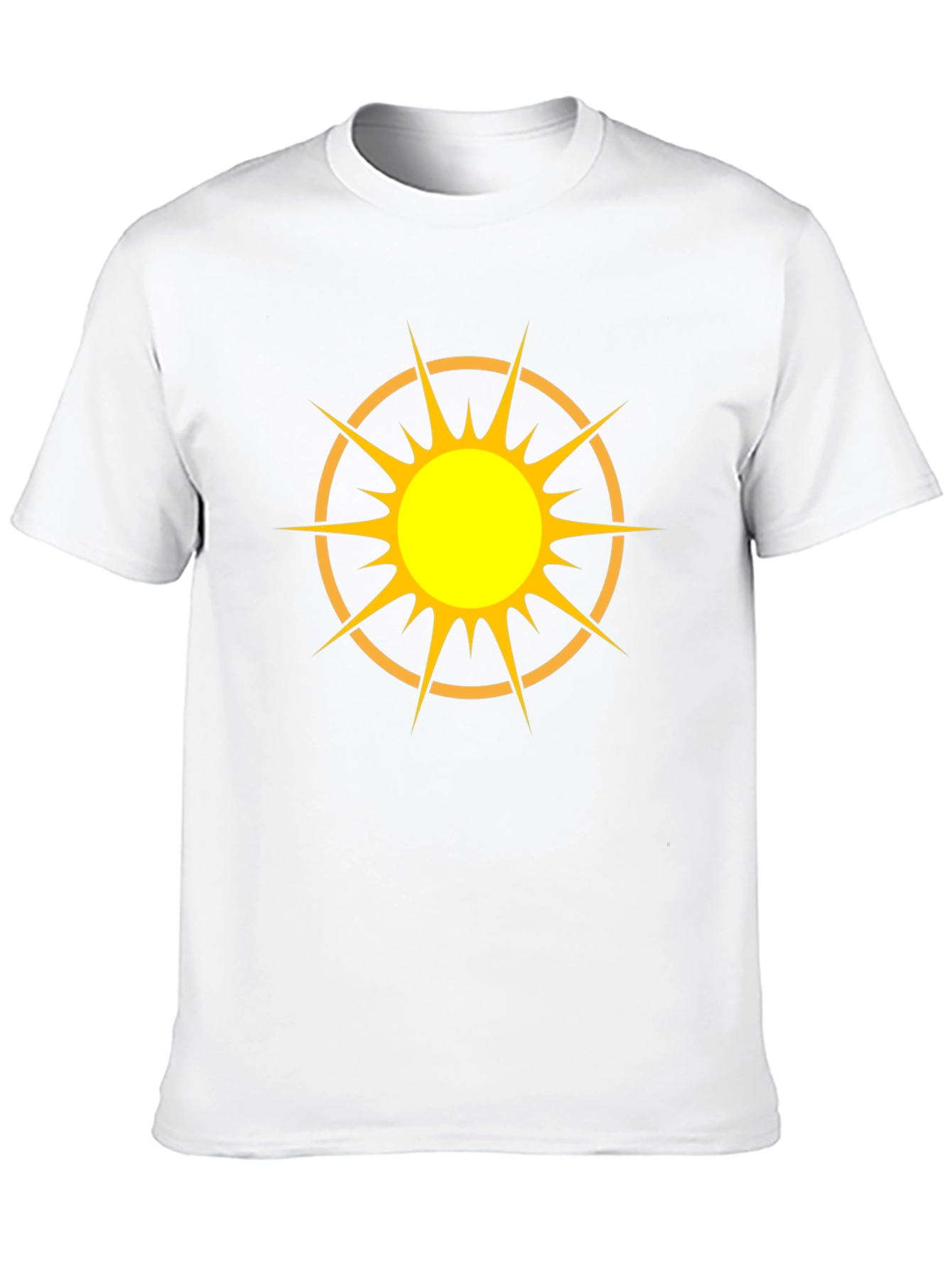 Radiant Sun Graphic Tee - Black Cotton Blend