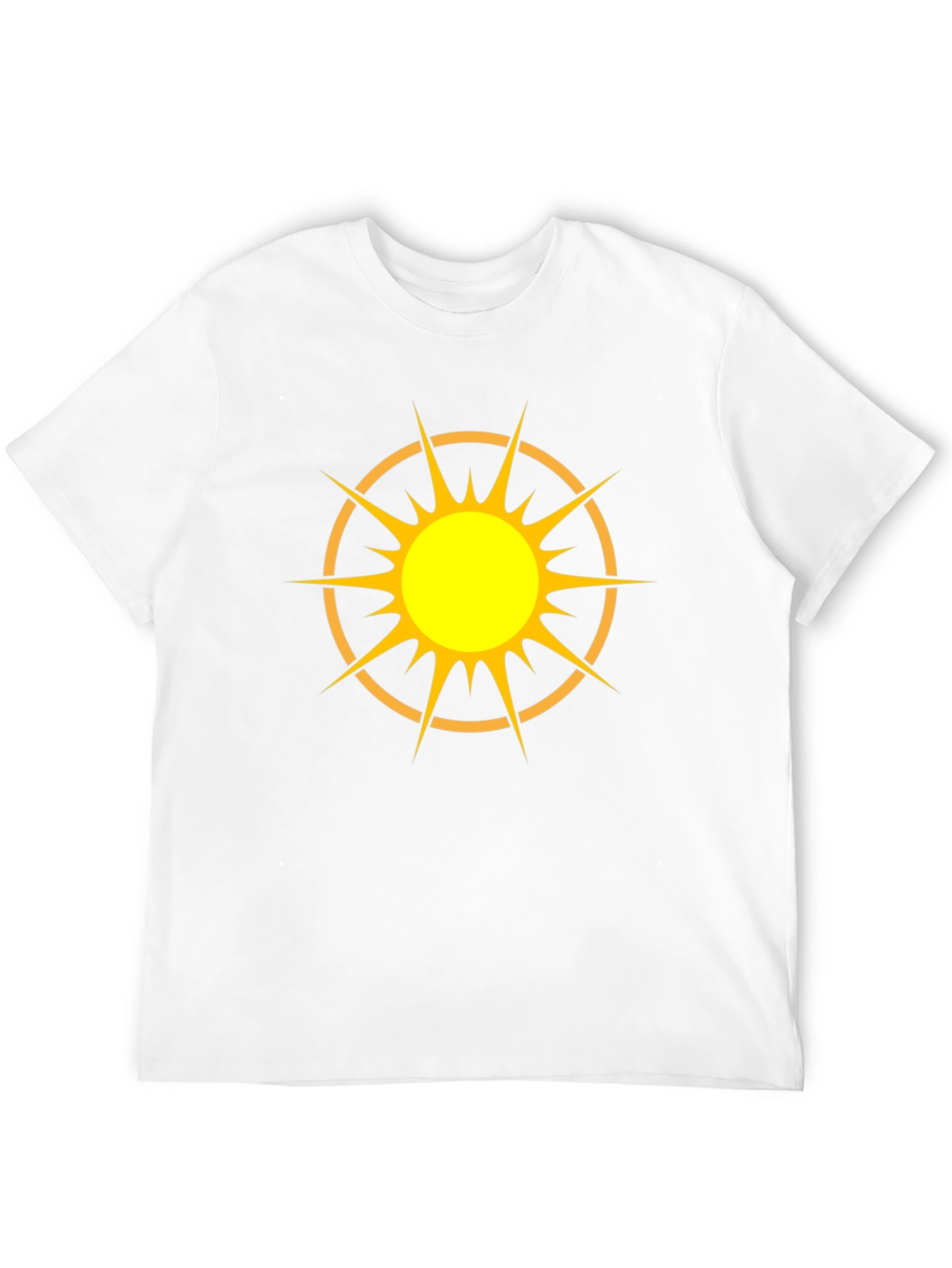 Radiant Sun Graphic Tee - Black Cotton Blend