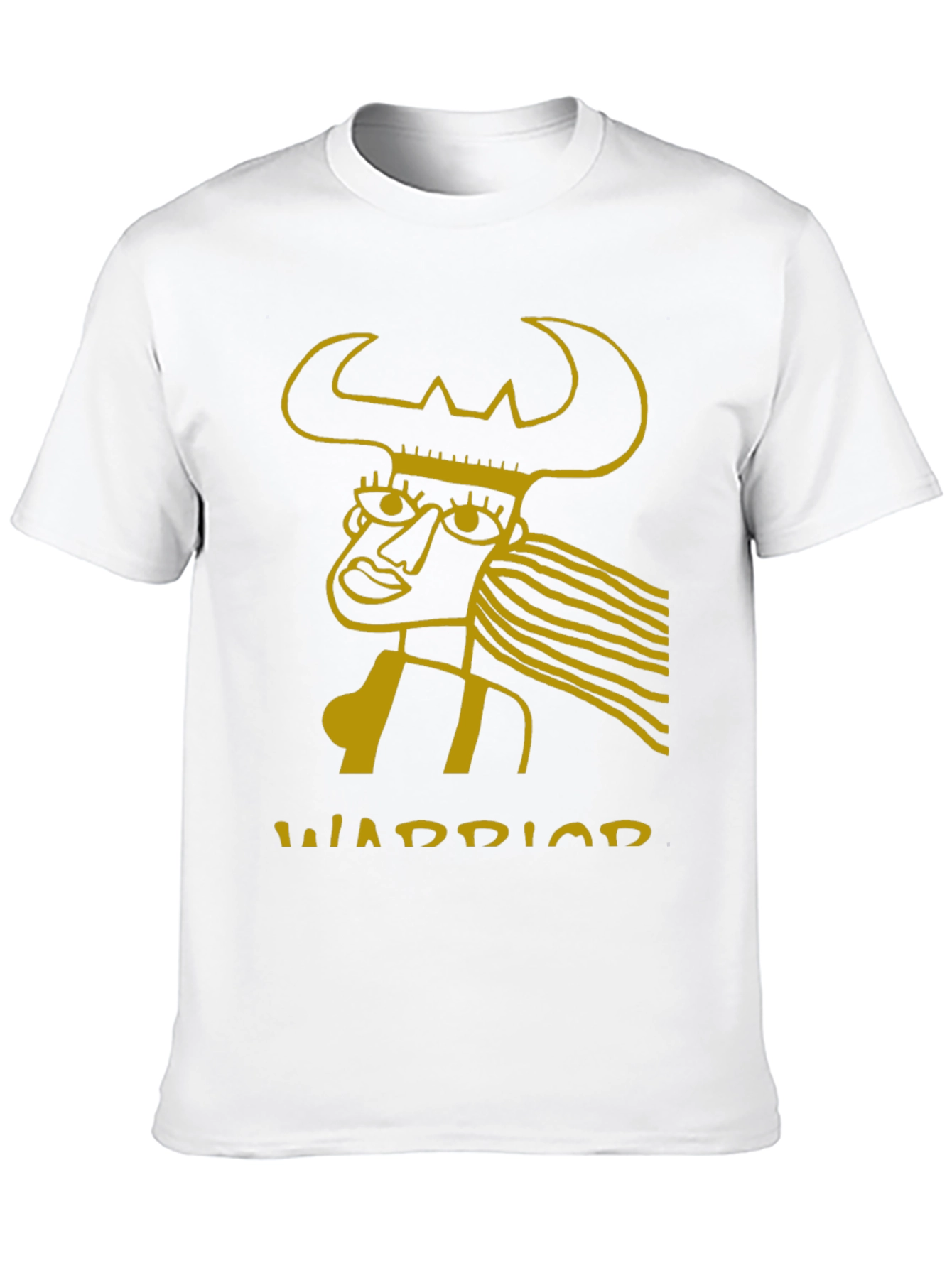 Warrior Graphic Tee - Black Cotton Blend