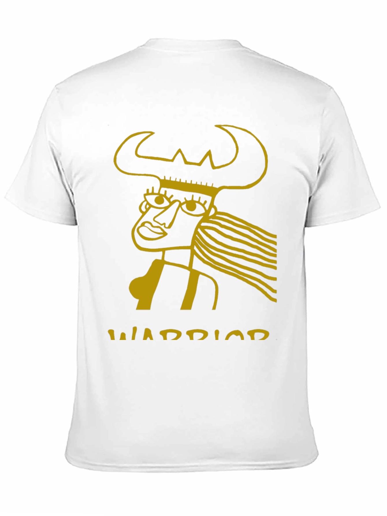 Warrior Graphic Tee - Black Cotton Blend