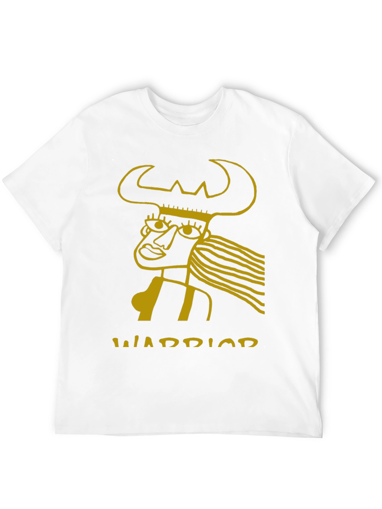 Warrior Graphic Tee - Black Cotton Blend