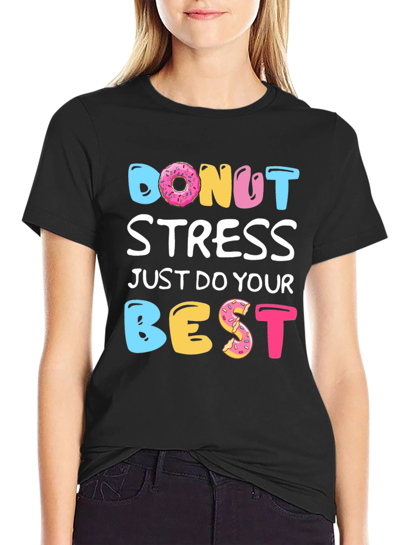 Donut Stress T-Shirt - Funny Casual Tee