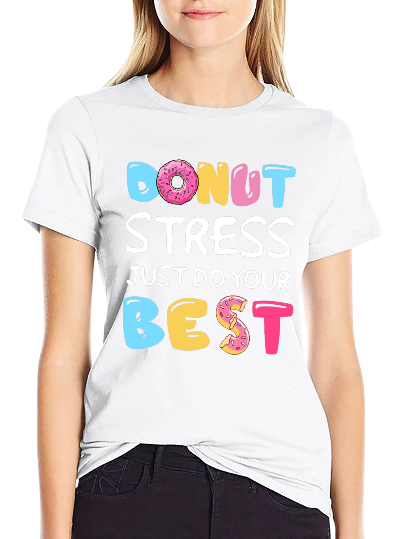 Donut Stress T-Shirt - Funny Casual Tee