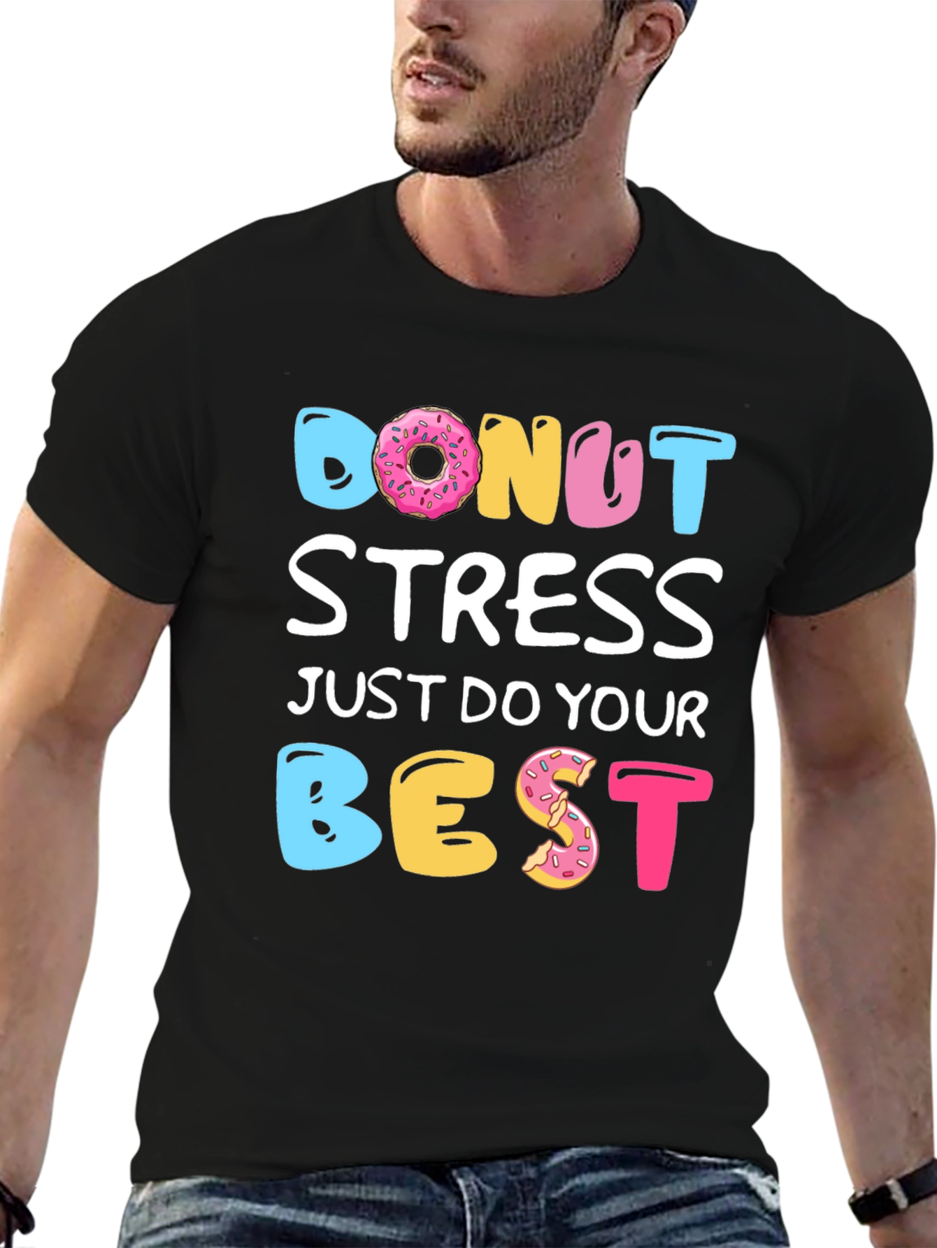 Donut Stress T-Shirt - Funny Casual Tee