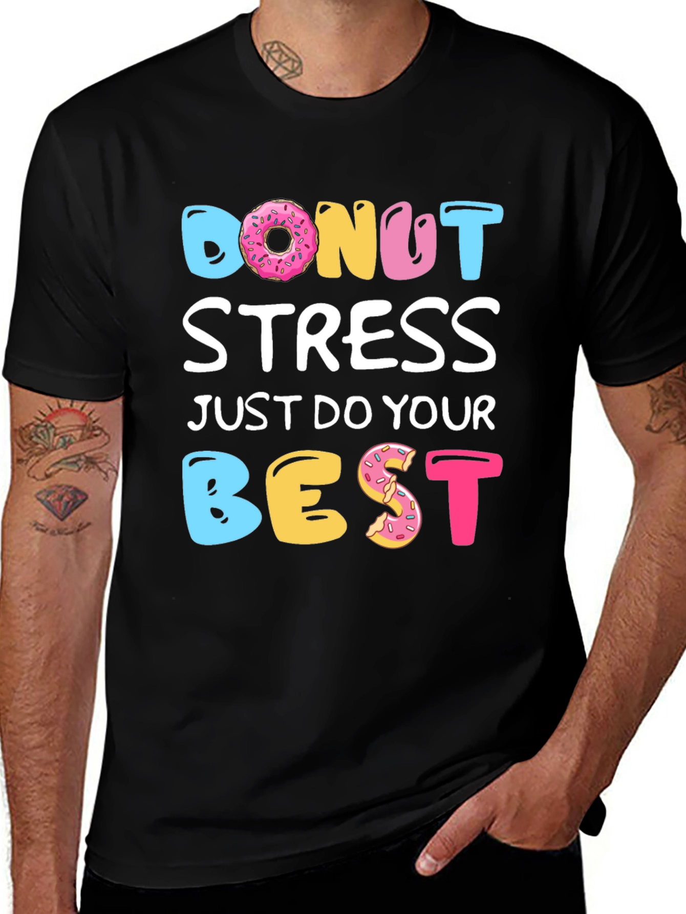 Donut Stress T-Shirt - Funny Casual Tee