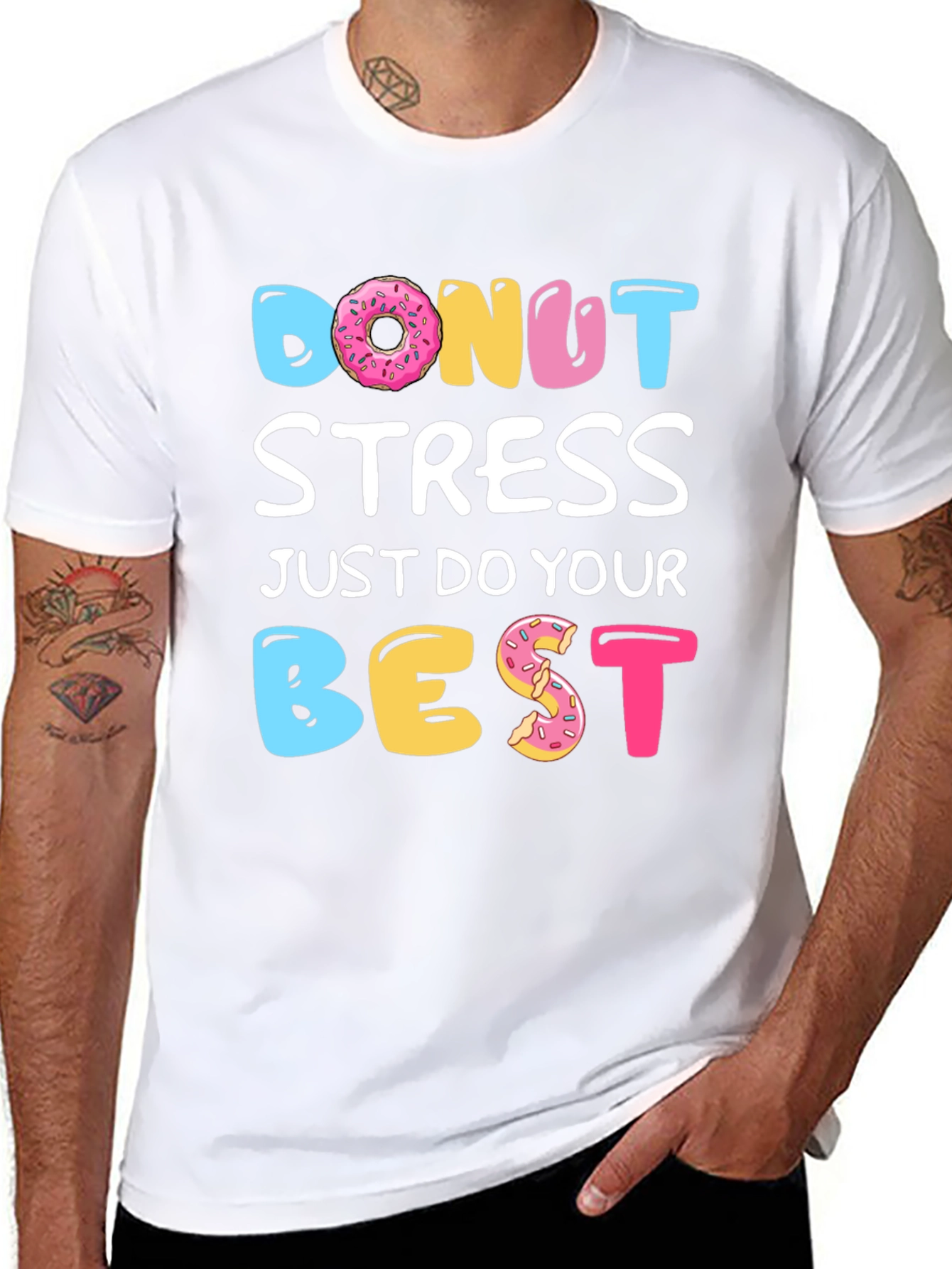Donut Stress T-Shirt - Funny Casual Tee