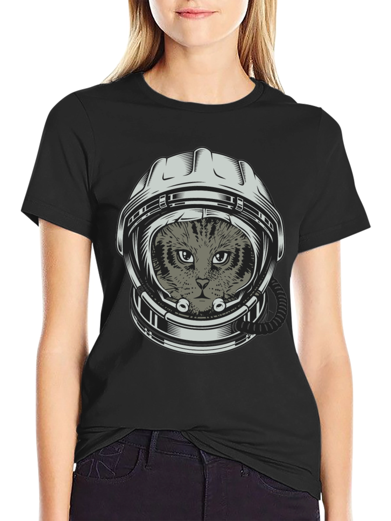 Cat Astronaut T-Shirt - Space Kitten Tee