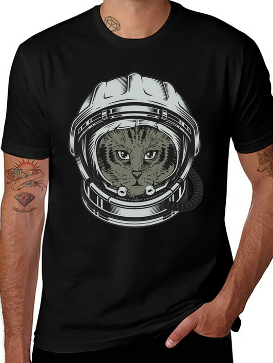 Cat Astronaut T-Shirt - Space Kitten Tee