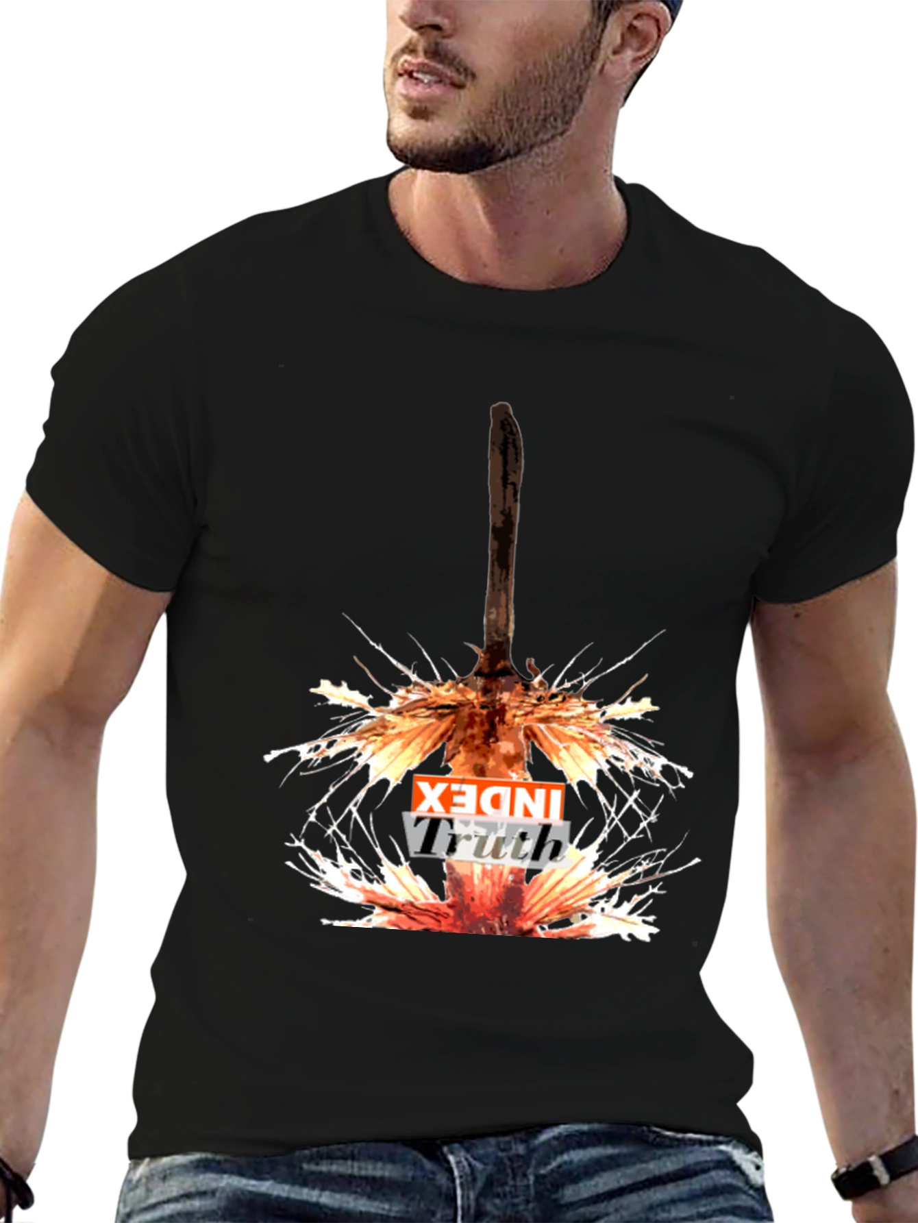 Index Truth Black Graphic T-Shirt