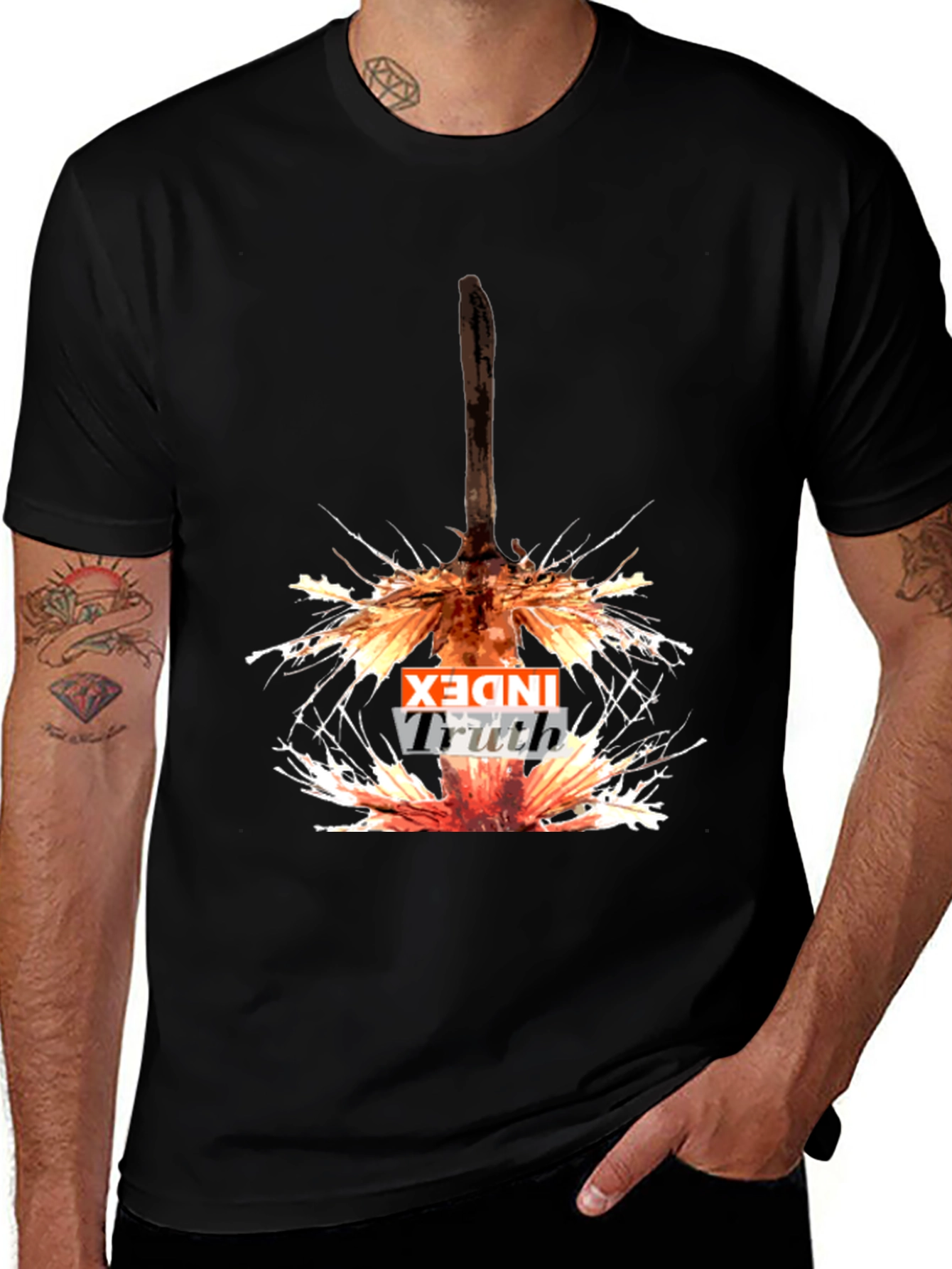 Index Truth Black Graphic T-Shirt