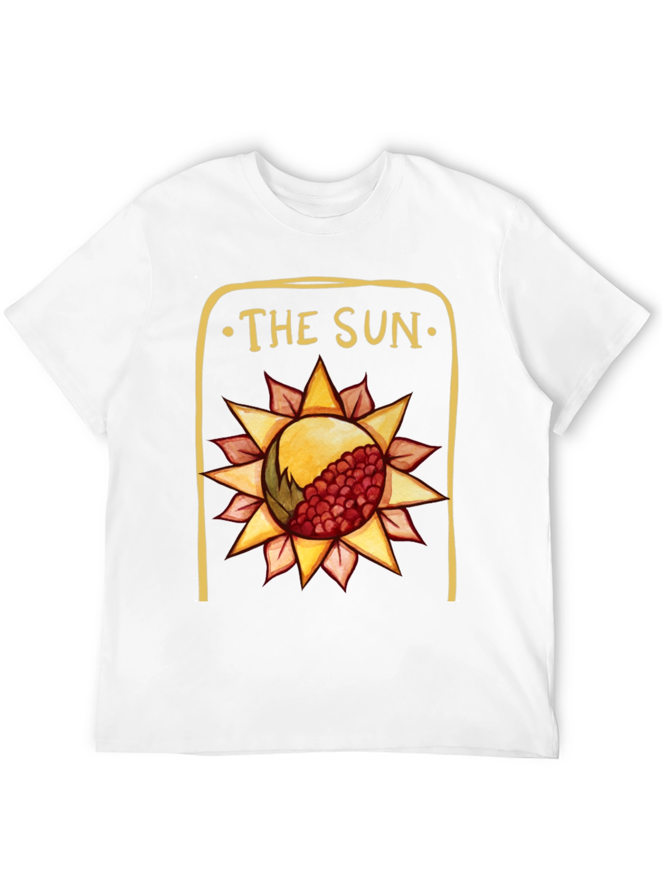 The Sun Tarot Card Graphic Tee - Black