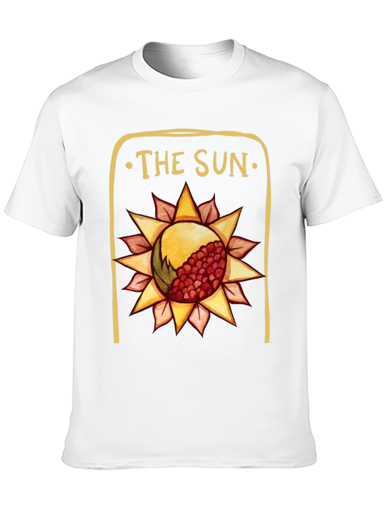 The Sun Tarot Card Graphic Tee - Black