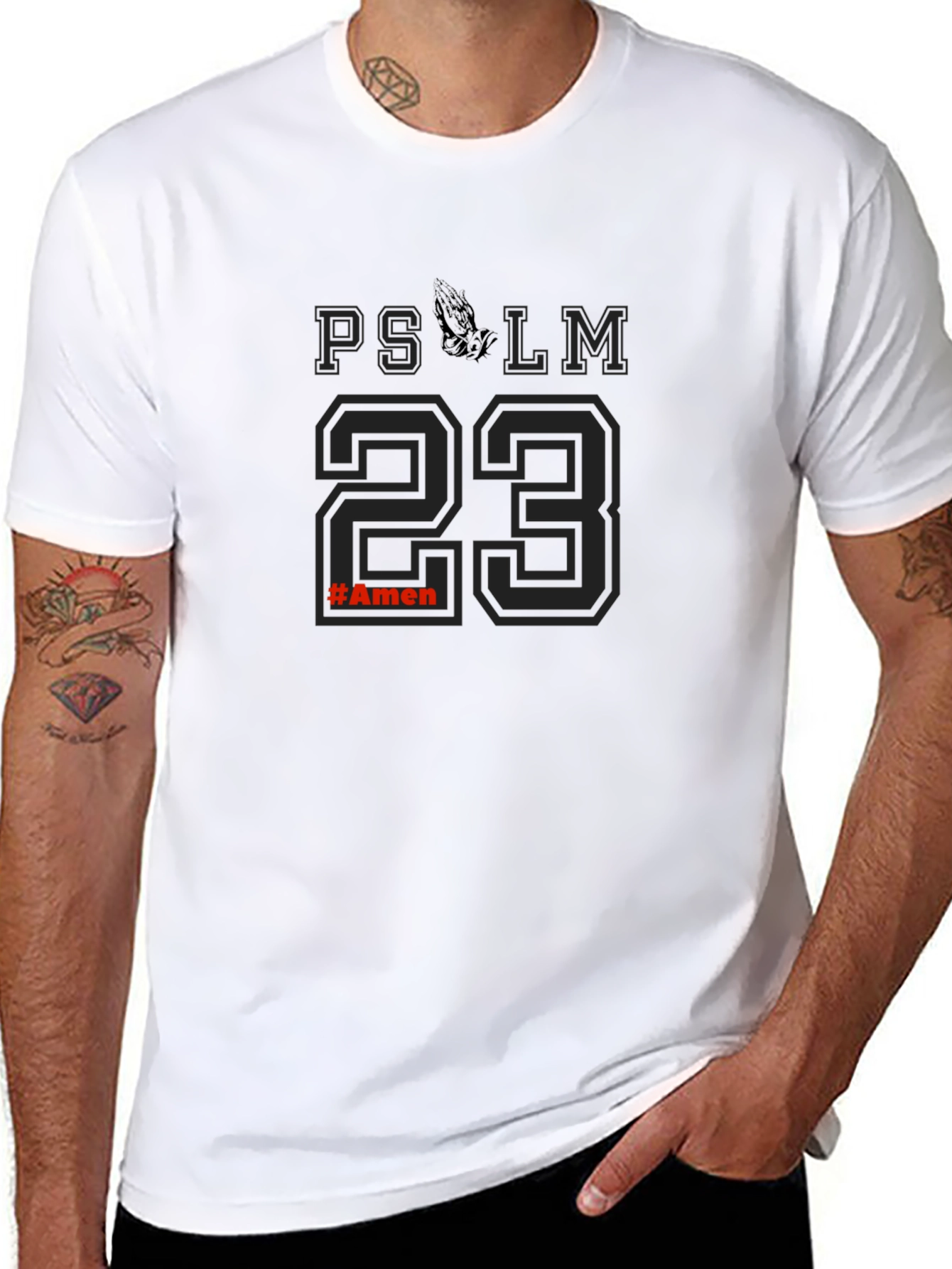 Psalm 23 Graphic Tee - Religious Inspired T-Shirt