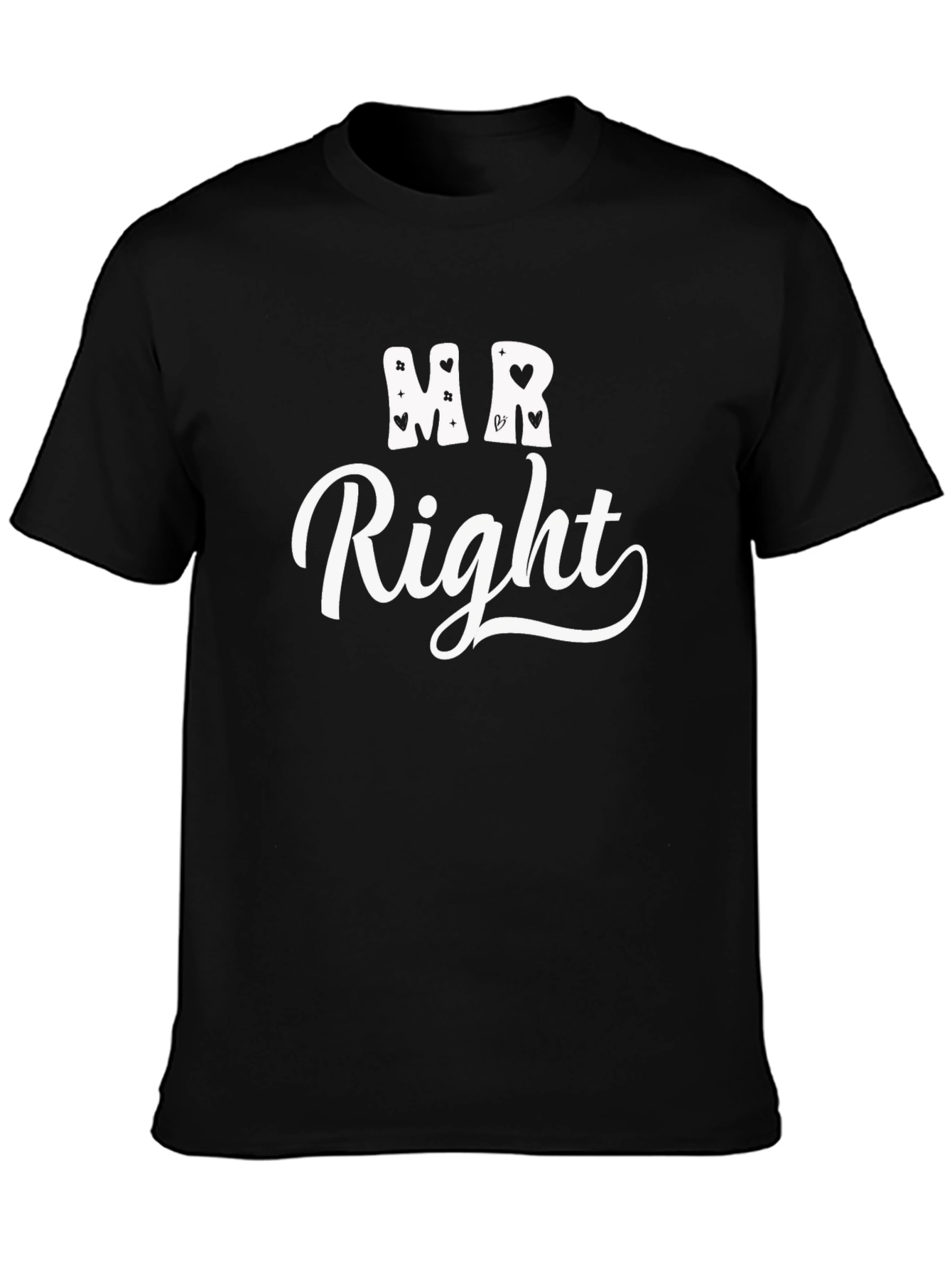 Mr. Right Graphic Tee - Black