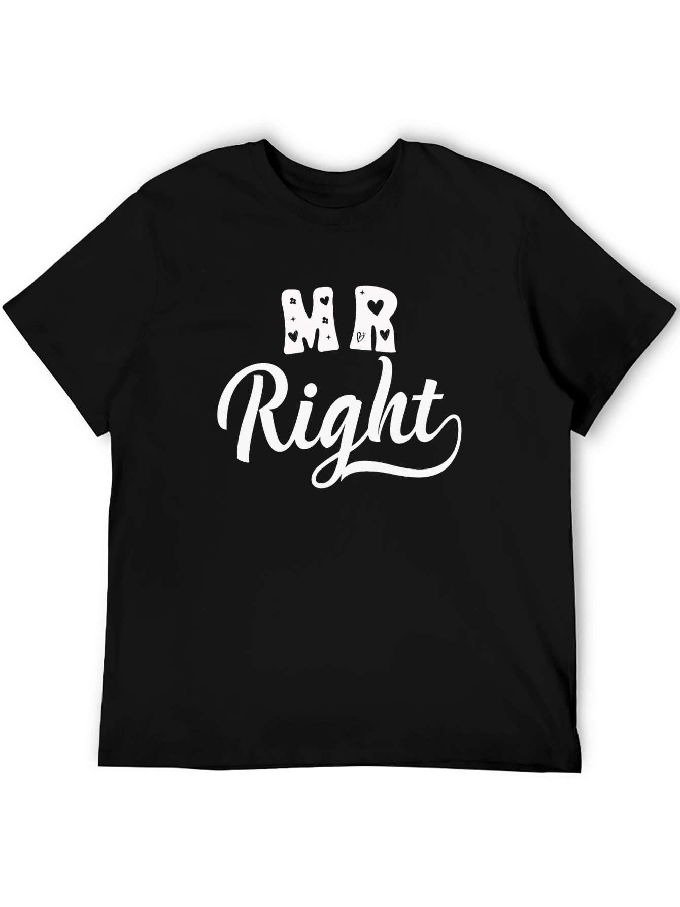 Mr. Right Graphic Tee - Black