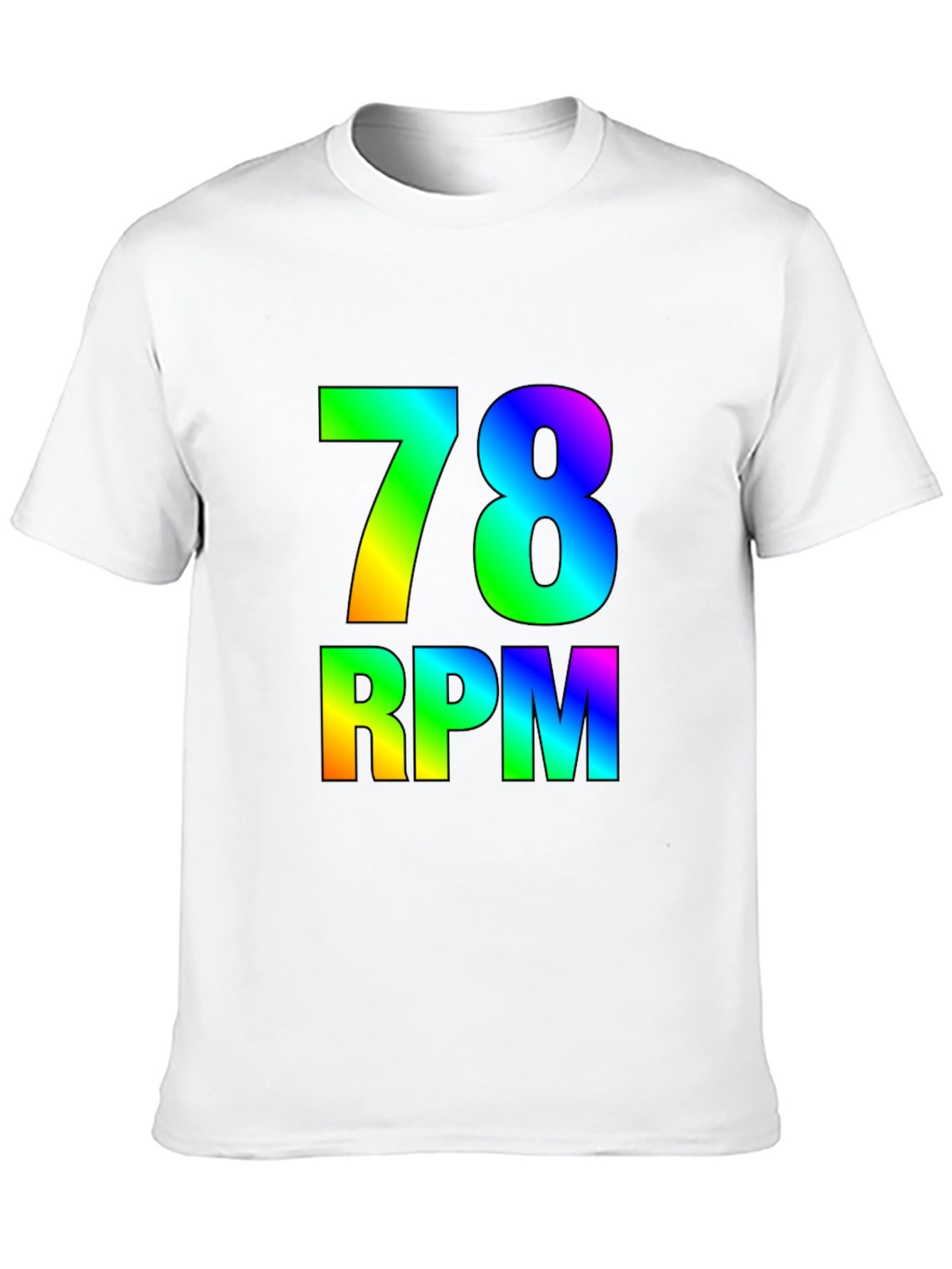 Rainbow 78 RPM Black T-Shirt