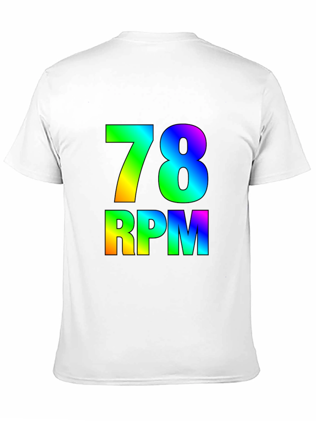 Rainbow 78 RPM Black T-Shirt