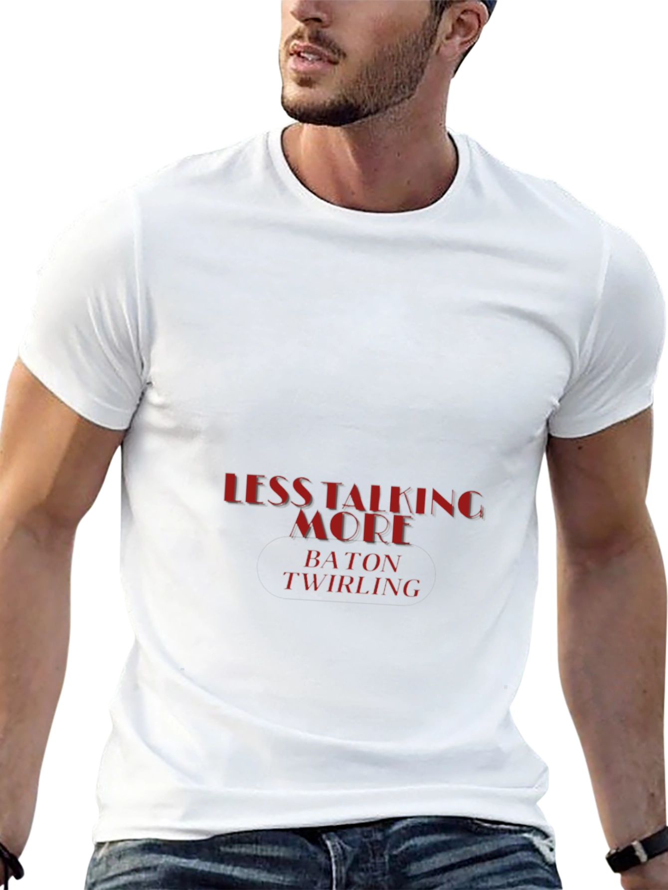 Less Talking More Baton Twirling Graphic Tee