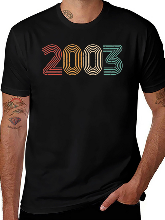 Vintage 2003 Graphic Tee - Retro Style Birthday Shirt