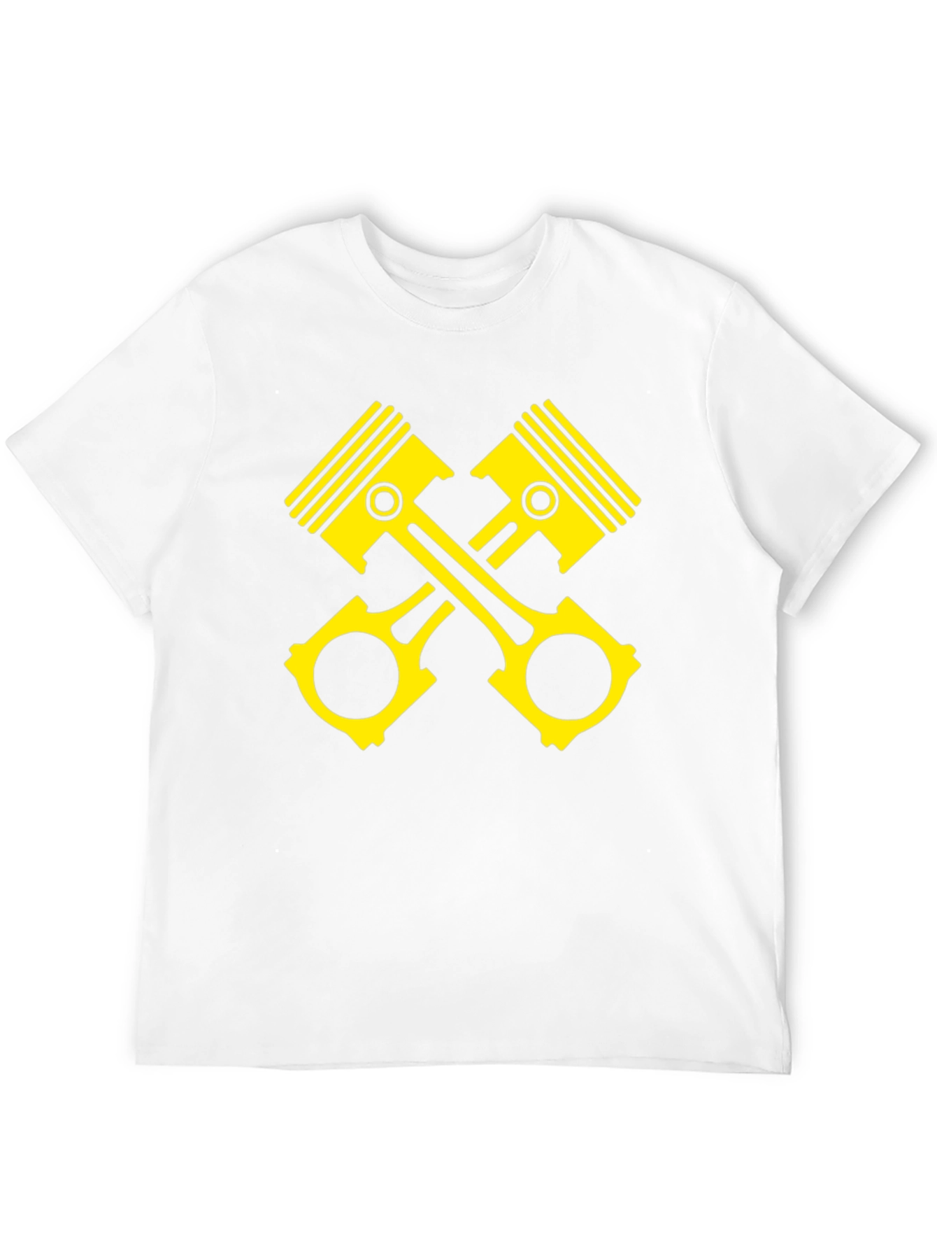 Piston Cross Black T-Shirt - Automotive Enthusiast
