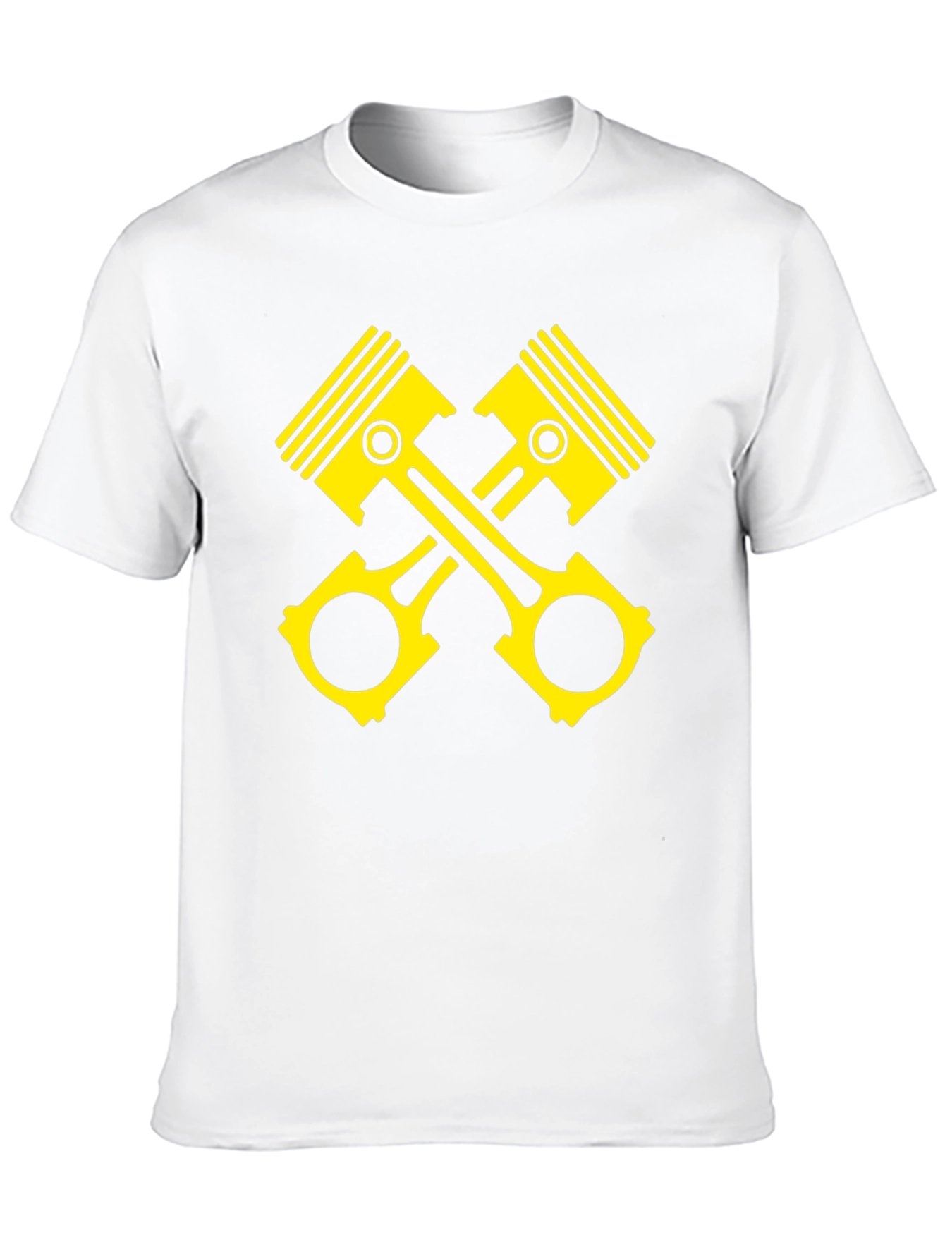 Piston Cross Black T-Shirt - Automotive Enthusiast