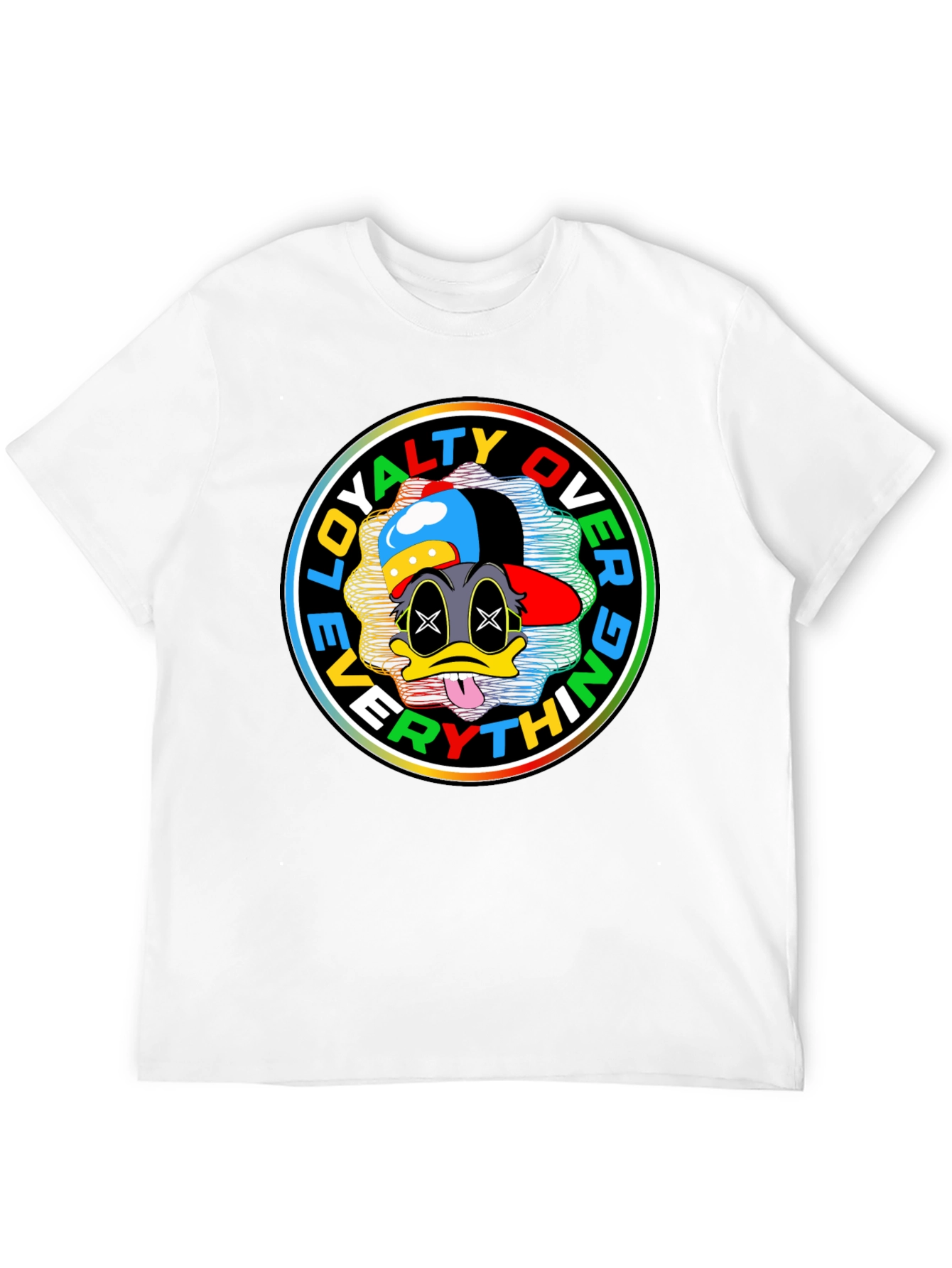 Loyalty Over Everything Cartoon Graphic Tee